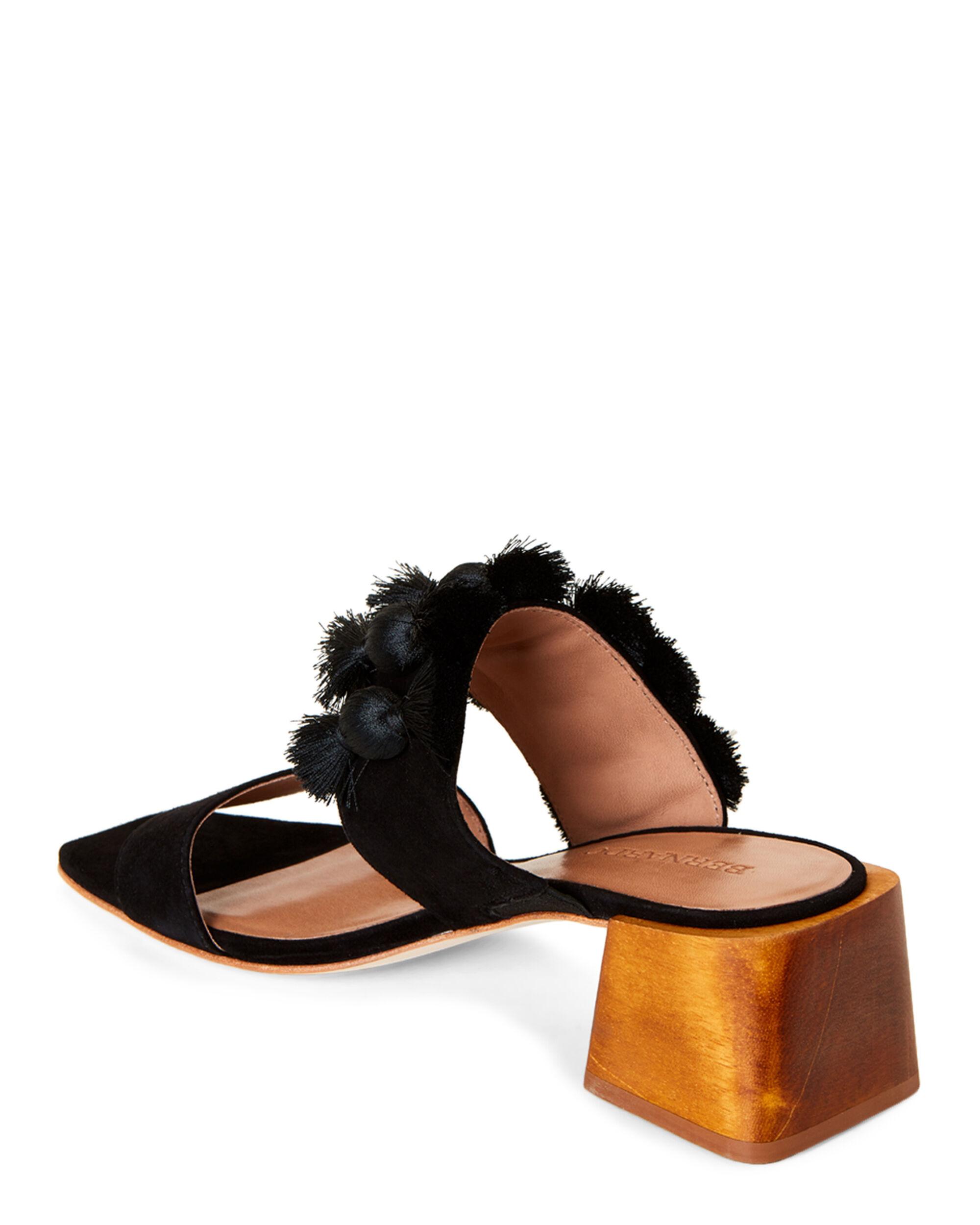 bernardo black sandals