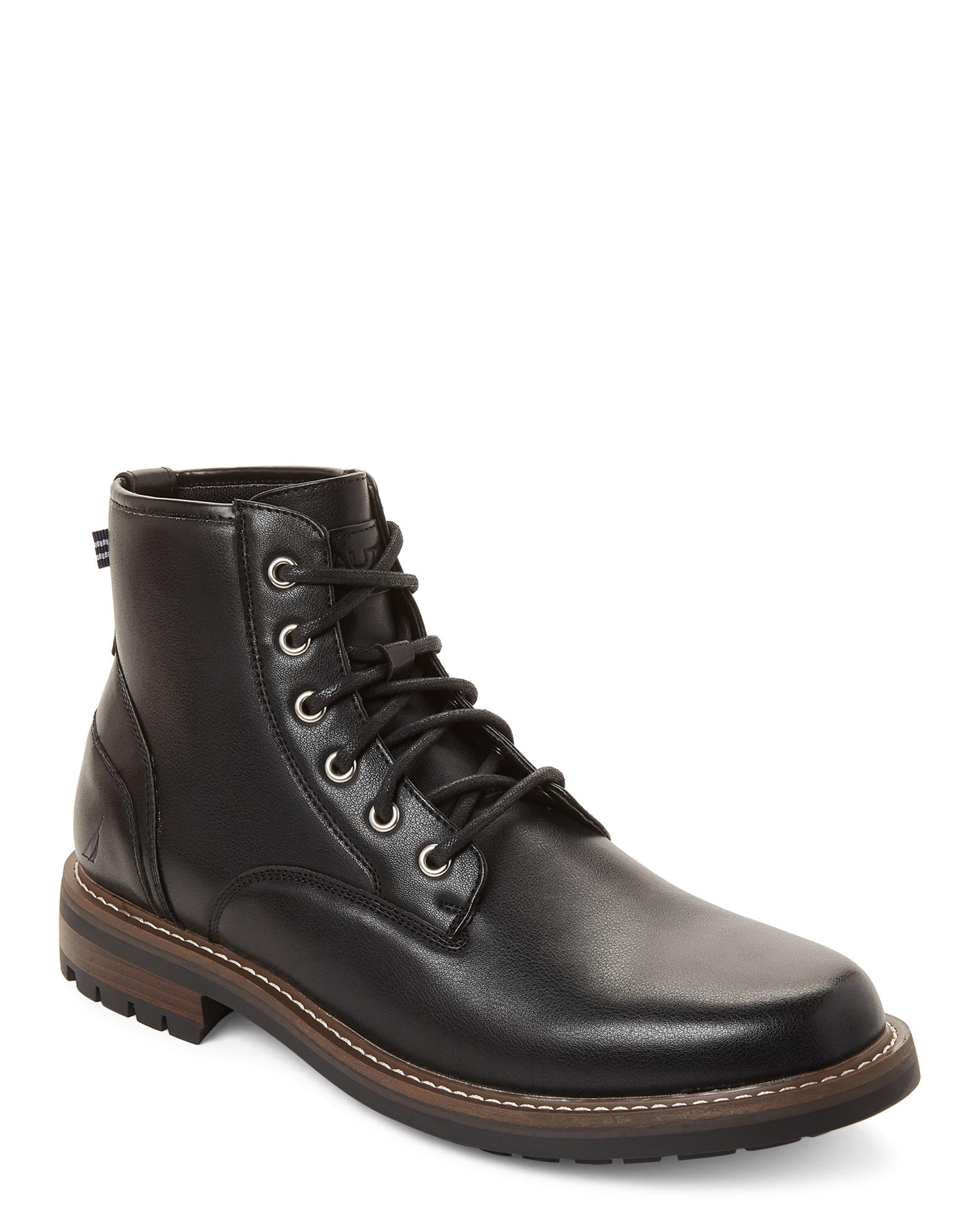 nautica side buckle lug boots