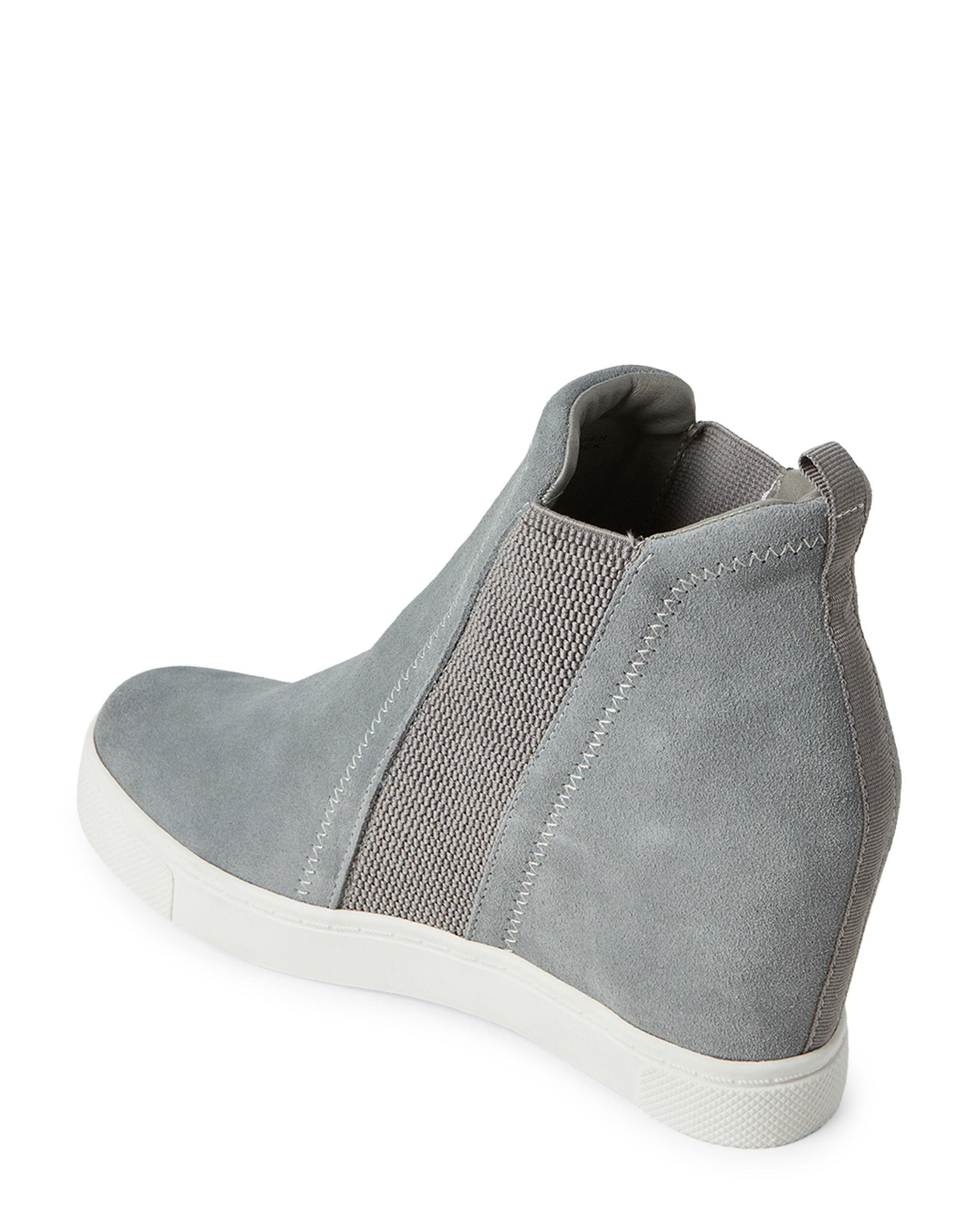 steve madden grey wedge sneakers