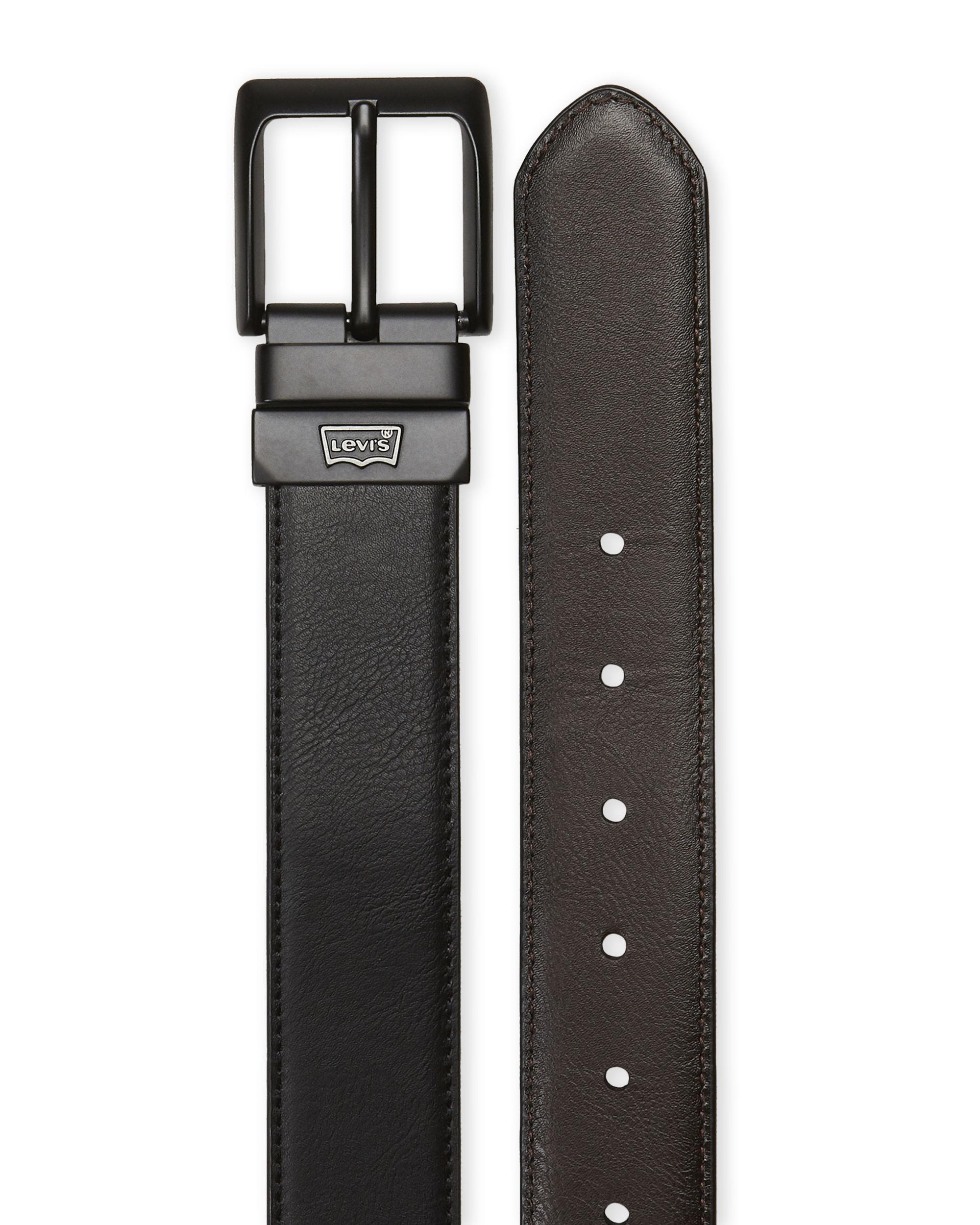 Levi's Black & Brown Reversible Faux Leather Belt for Men Lyst
