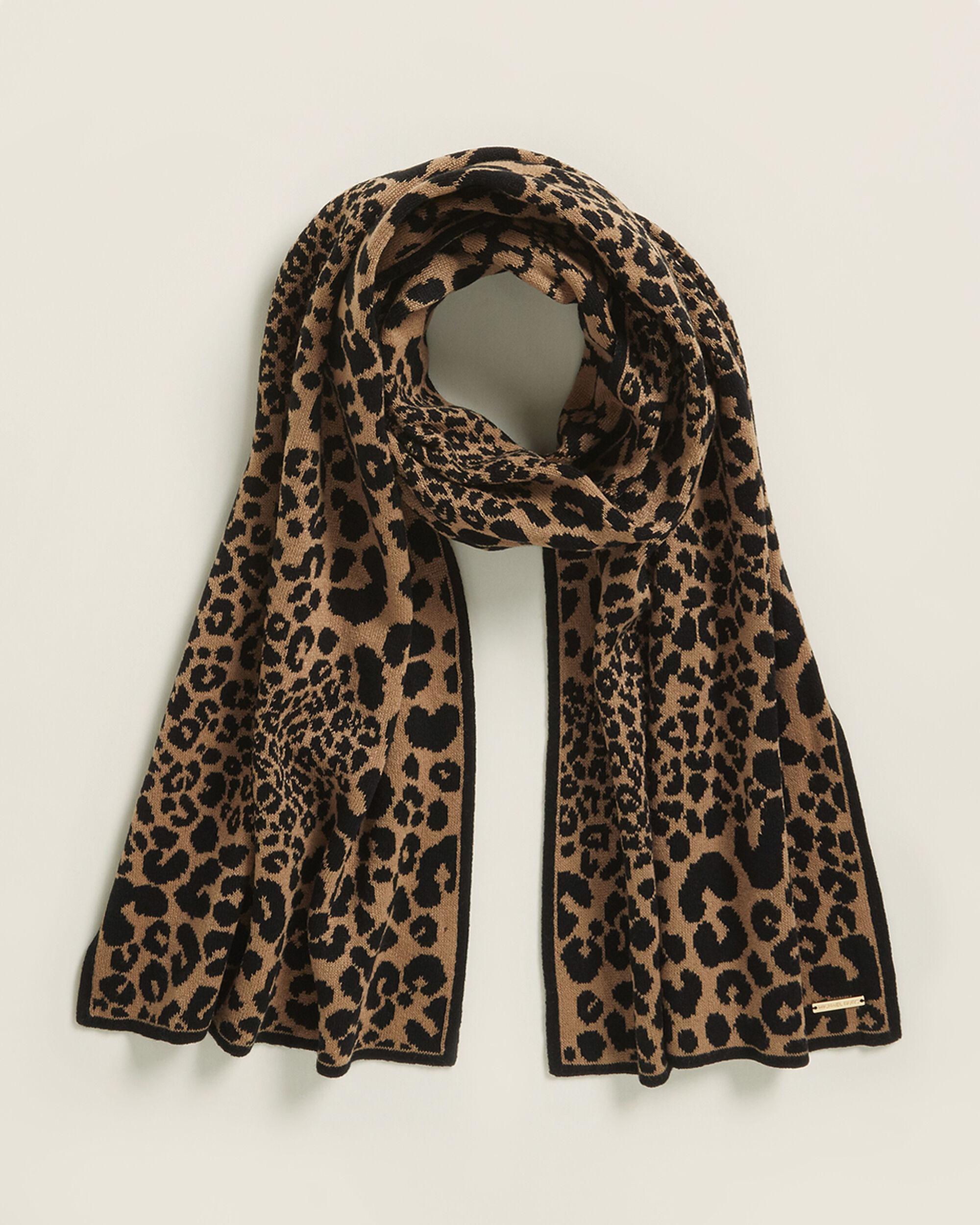 michael kors leopard scarf