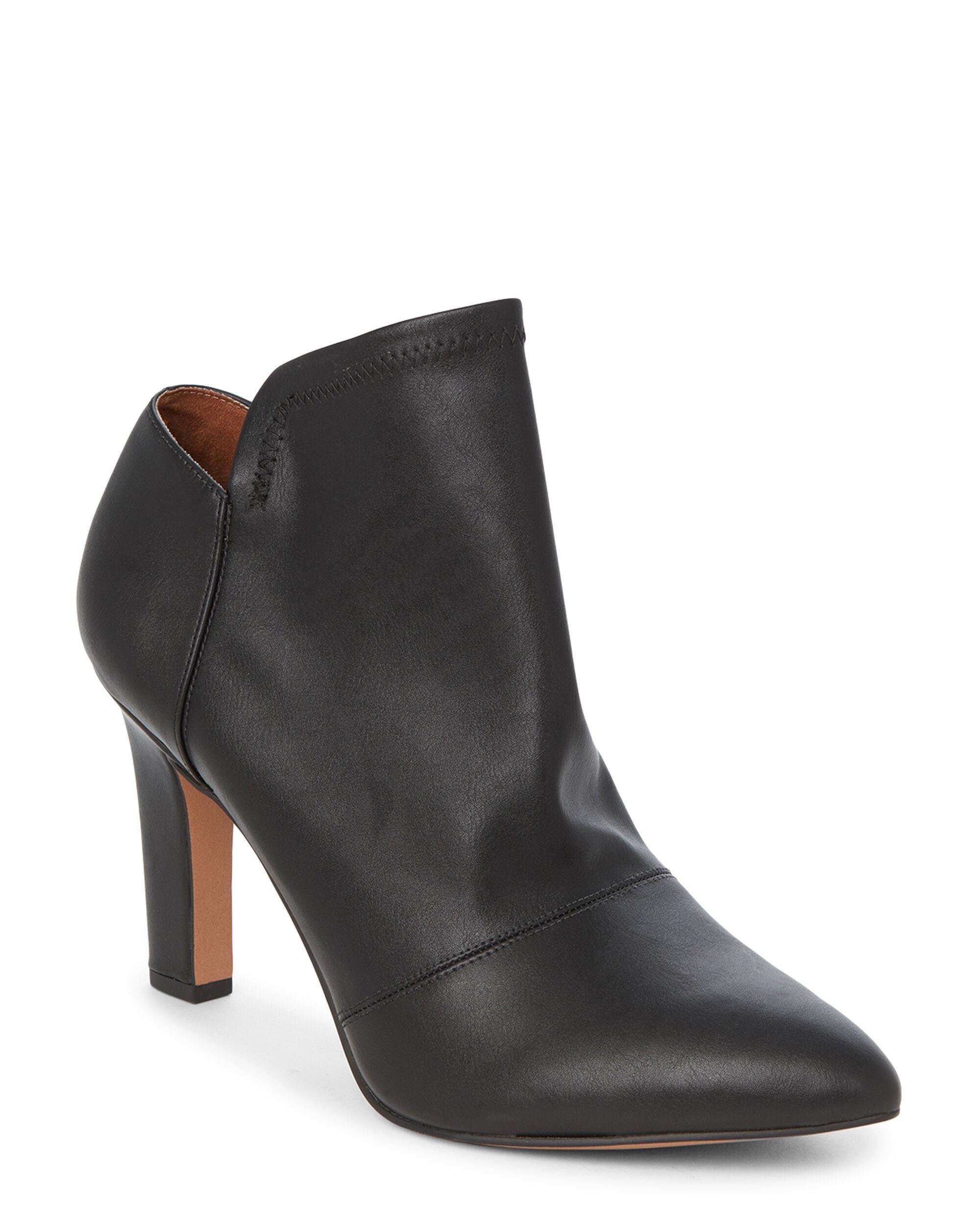 Franco Sarto Leather Kora Bootie in Black - Lyst