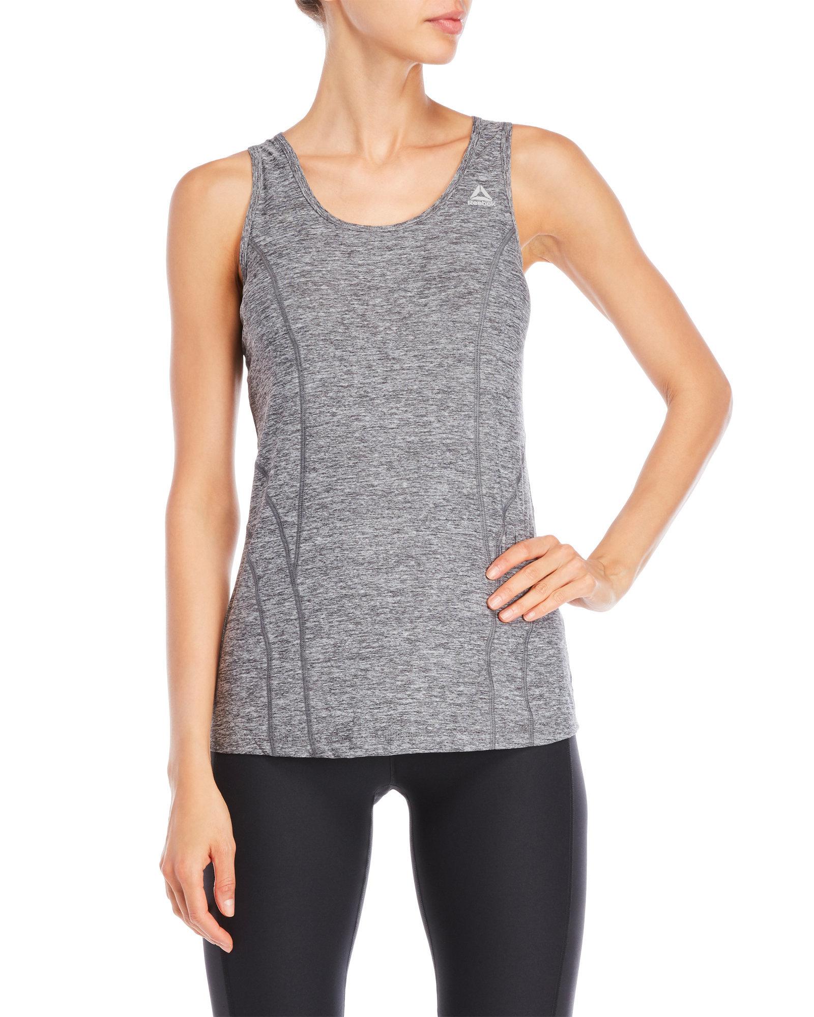 Reebok Synthetic Heather Dynamic Tank 