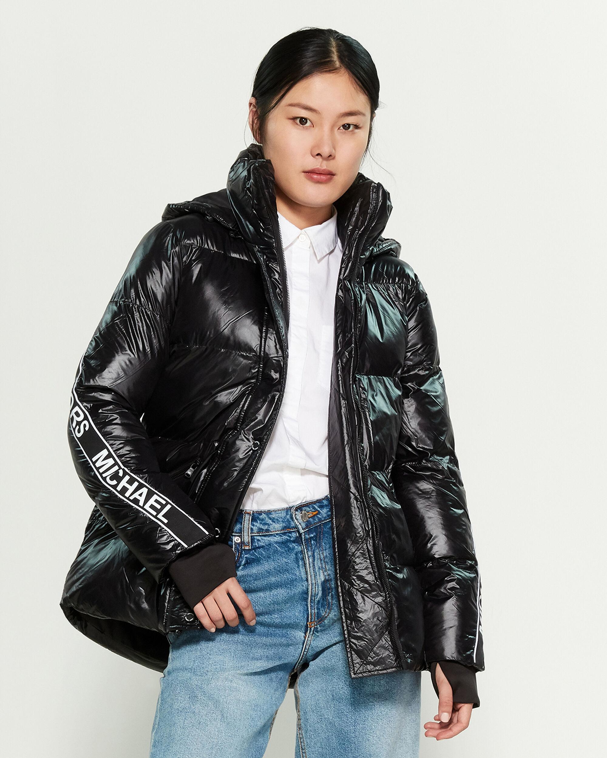 black michael kors puffer coat