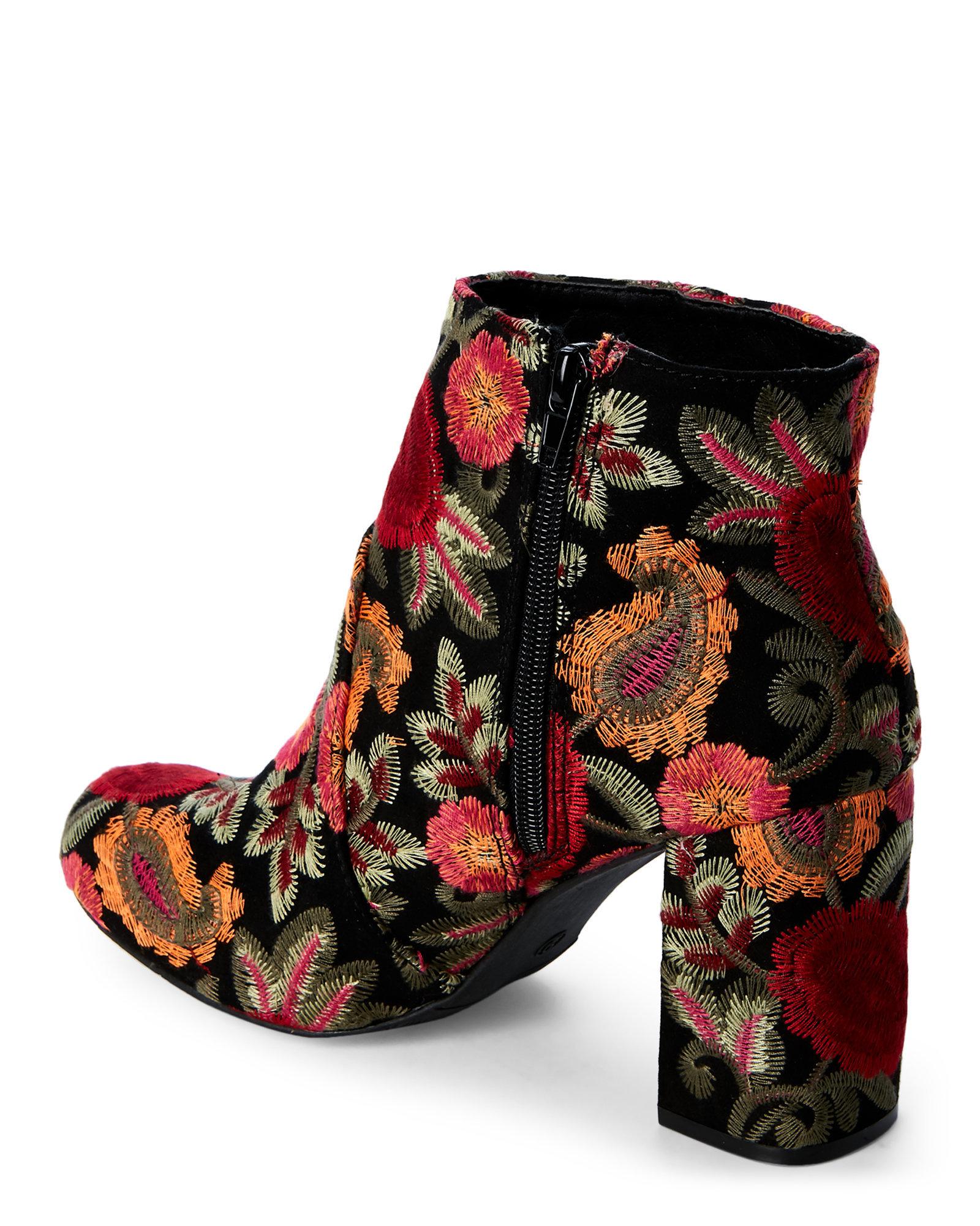 vail embroidered ankle boot