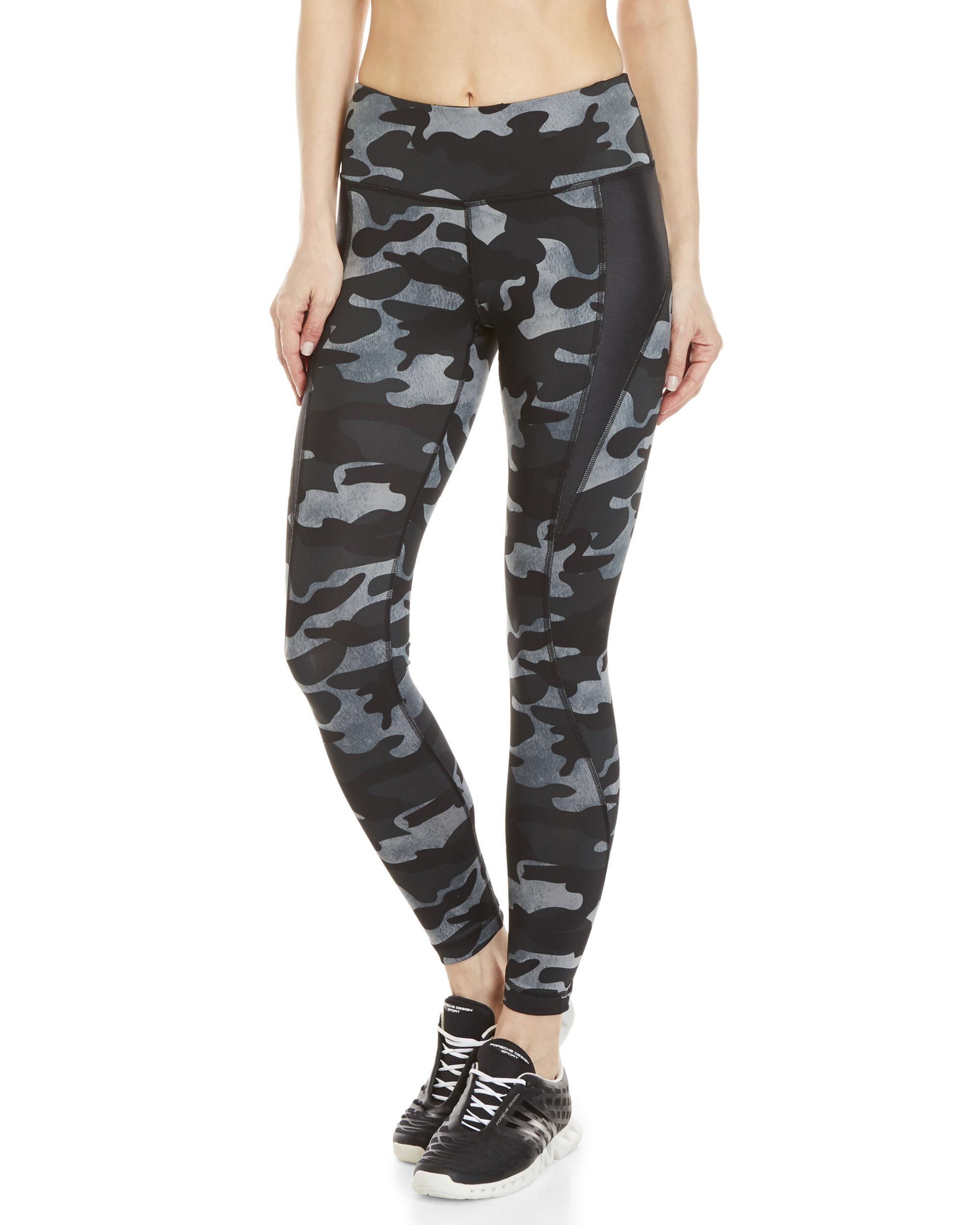 90 Degree By Reflex Synthetic Camo Athletic Leggings in Black - Lyst
