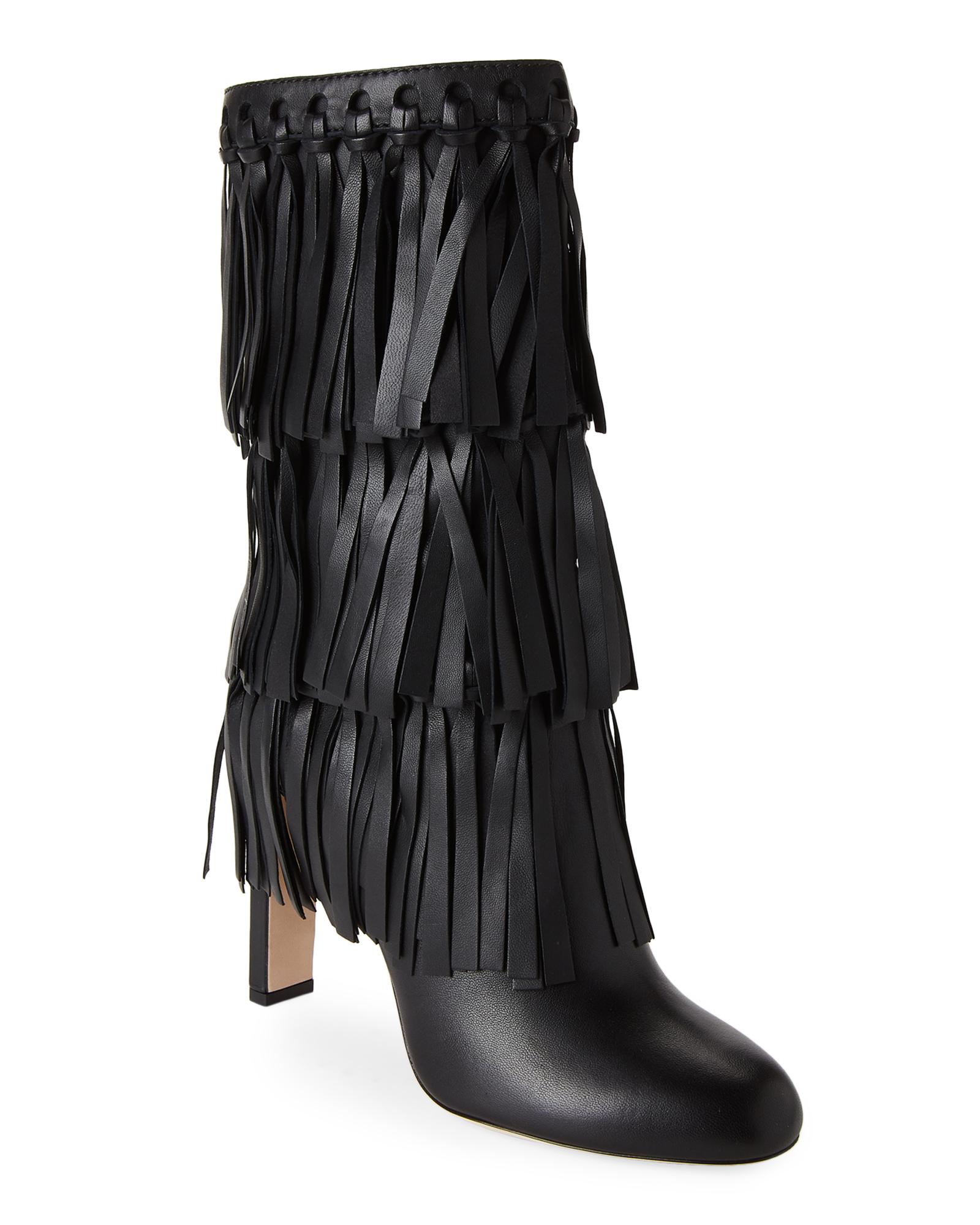 jimmy choo fringe boots