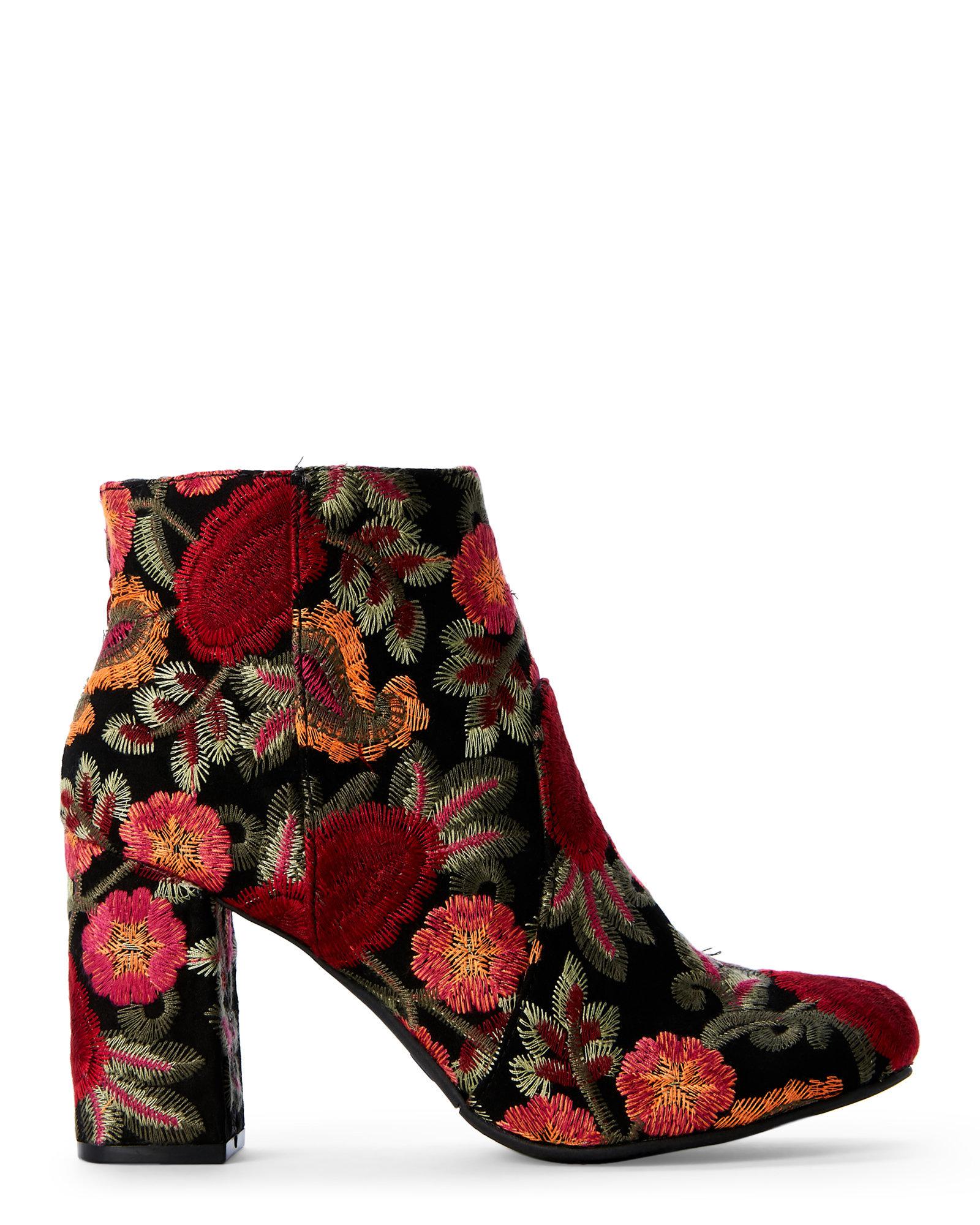vail embroidered ankle boot