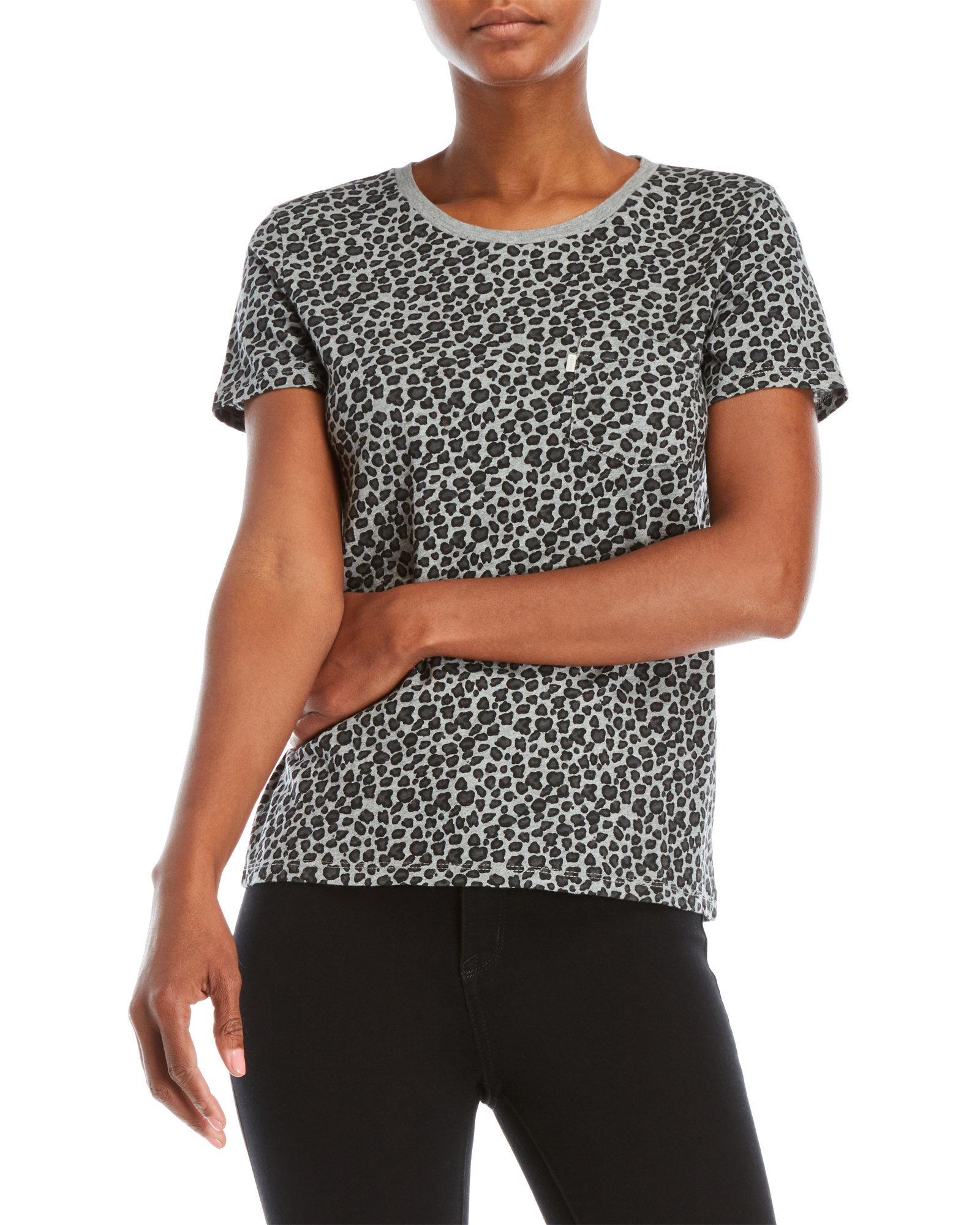 levi's leopard shirt