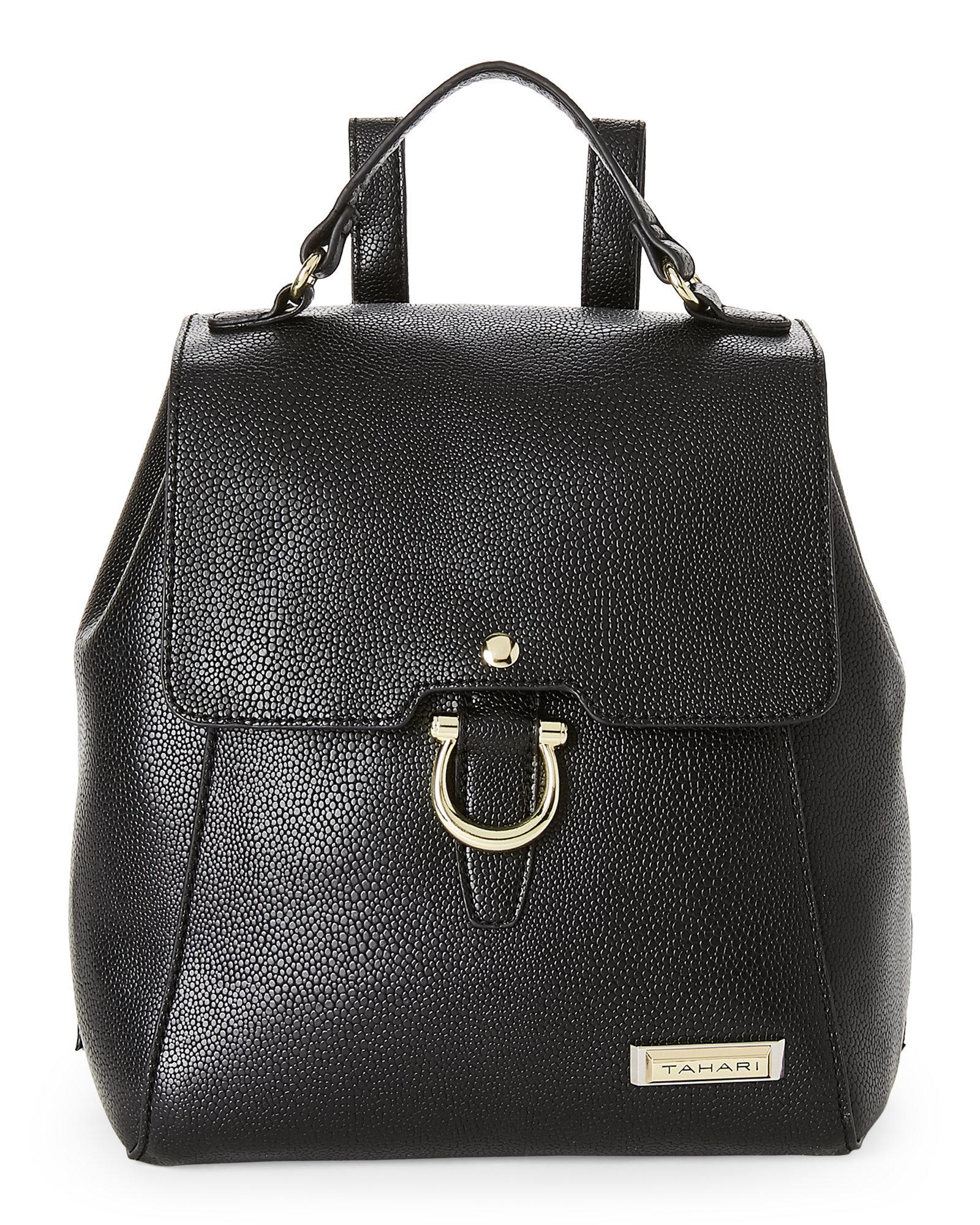 tahari backpack black