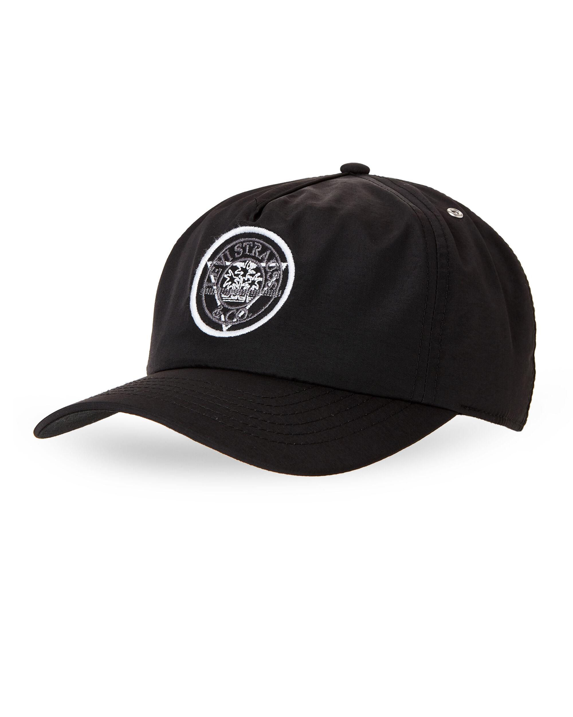black nylon baseball cap