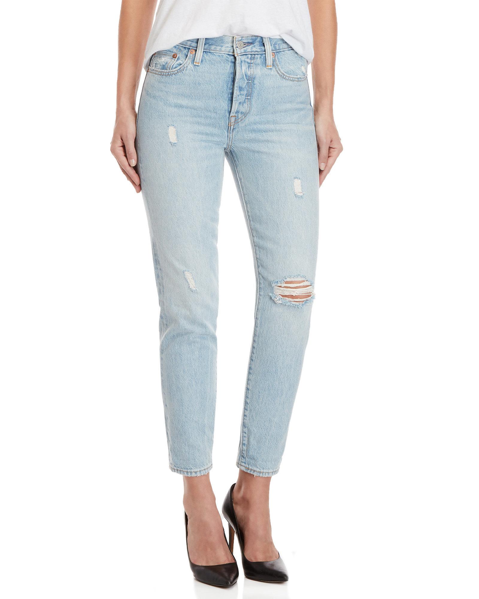 levi's wedgie fit distressed jeans