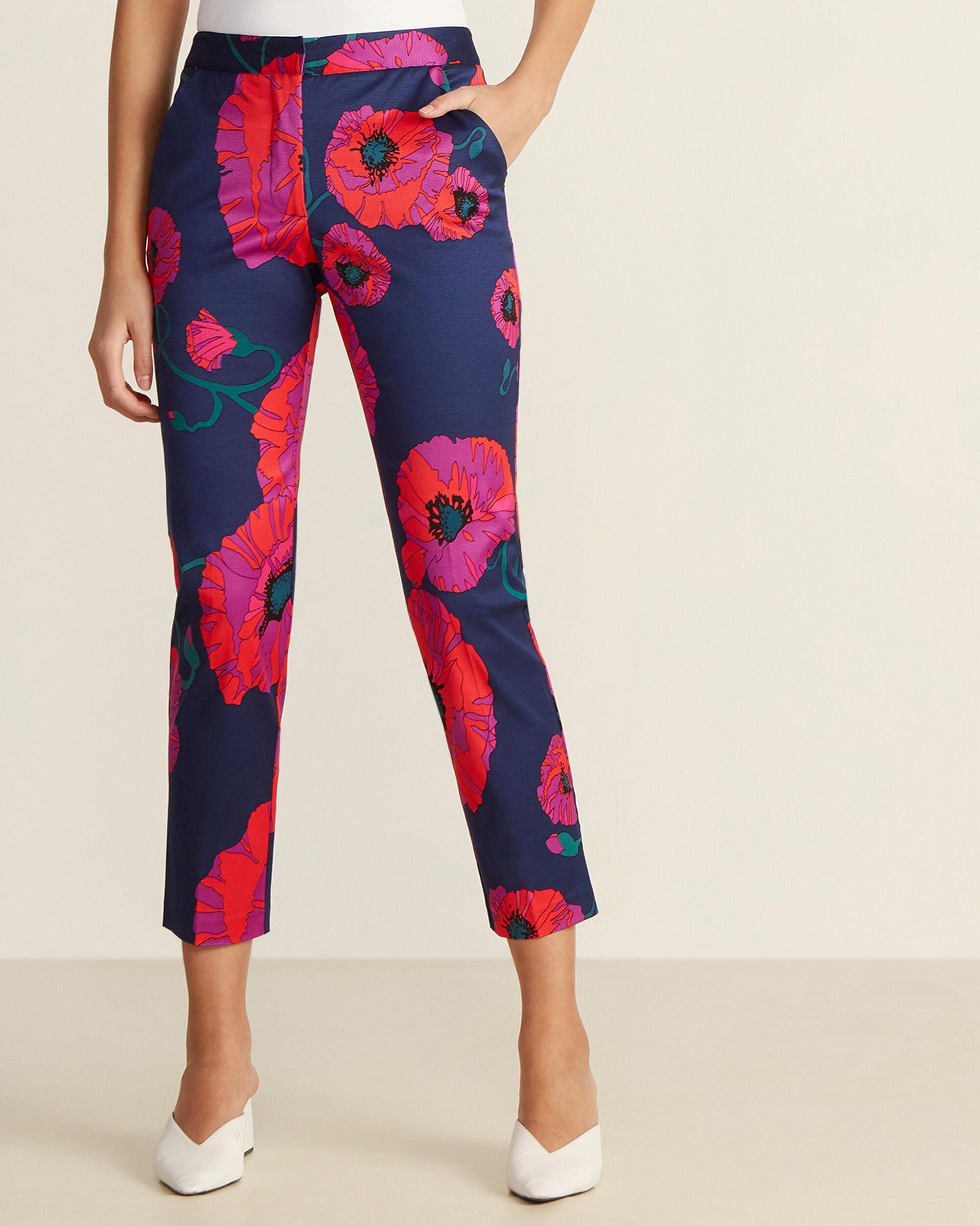 Trina Turk Cotton Floral Print Pants Lyst