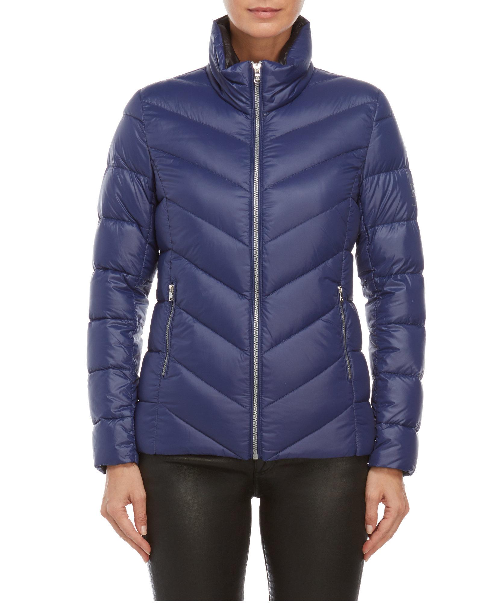 Lauren by Ralph Lauren Synthetic Chevron Packable Down ...