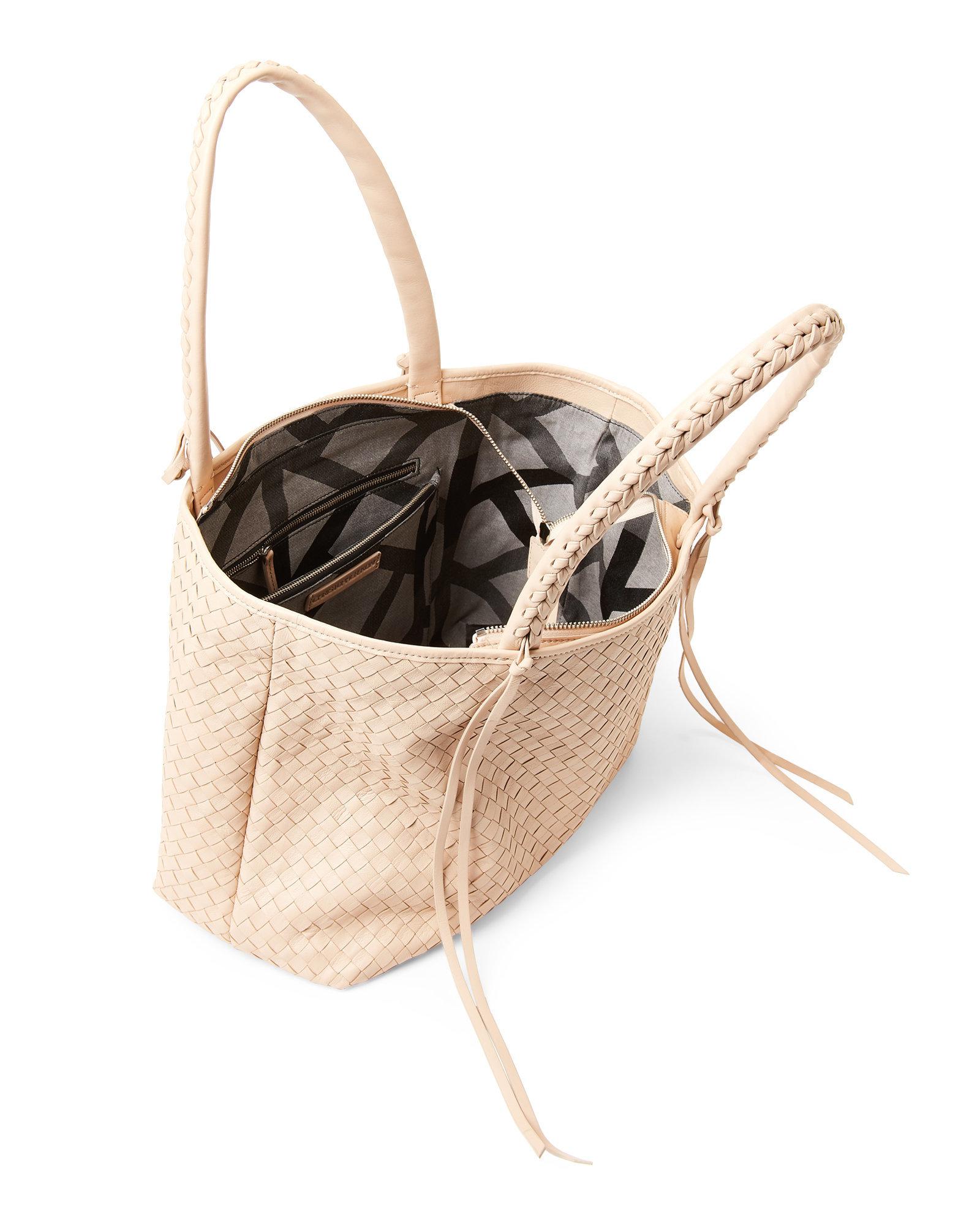christopher kon woven leather bag