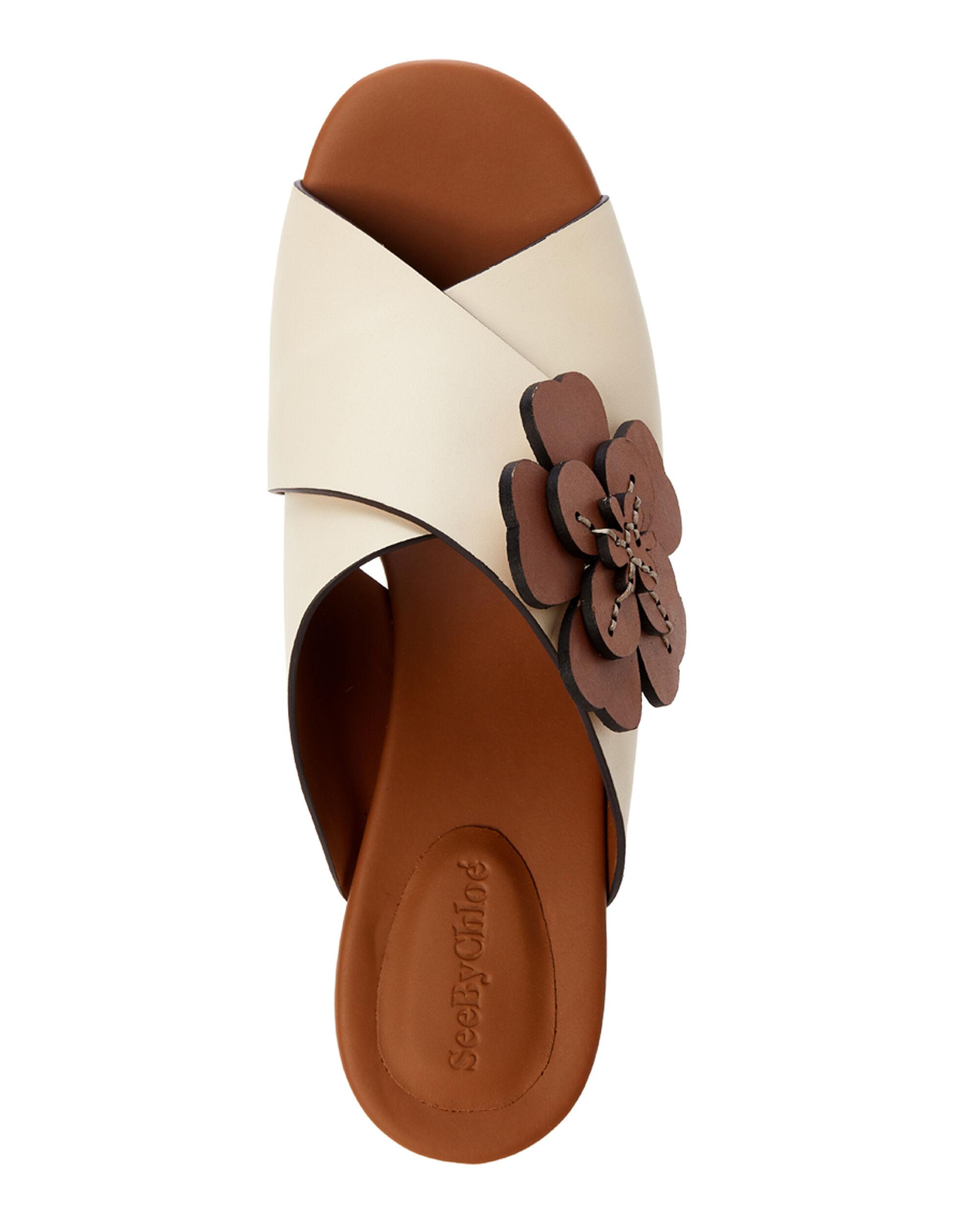 chloe flat mule sandals