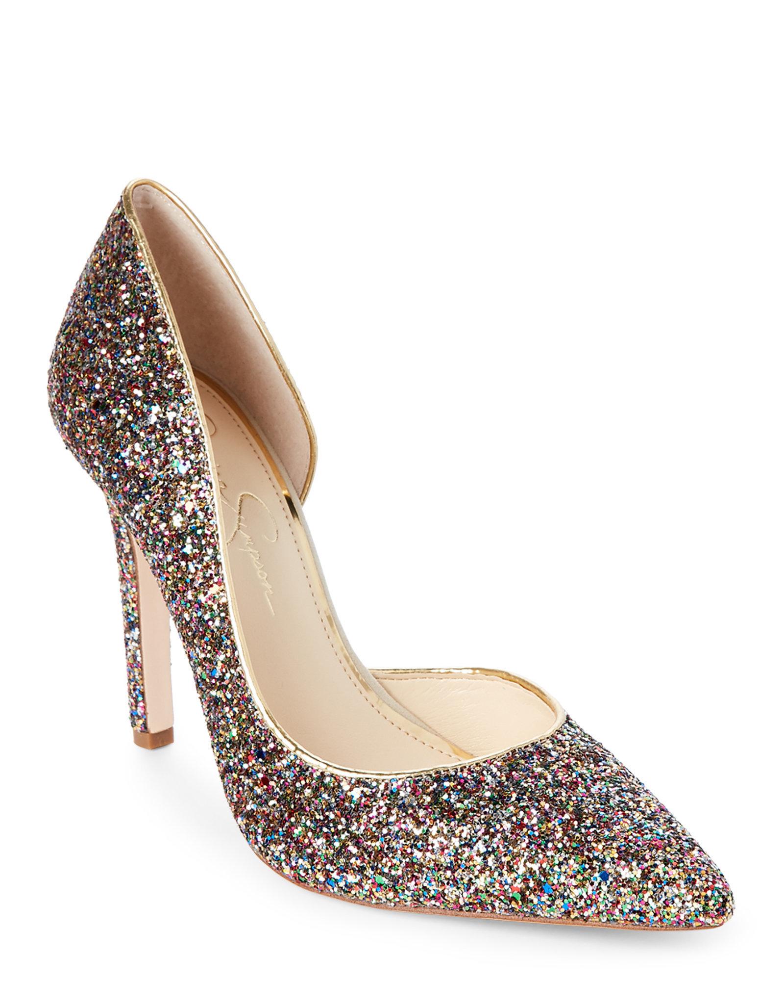 jessica simpson rainbow heels