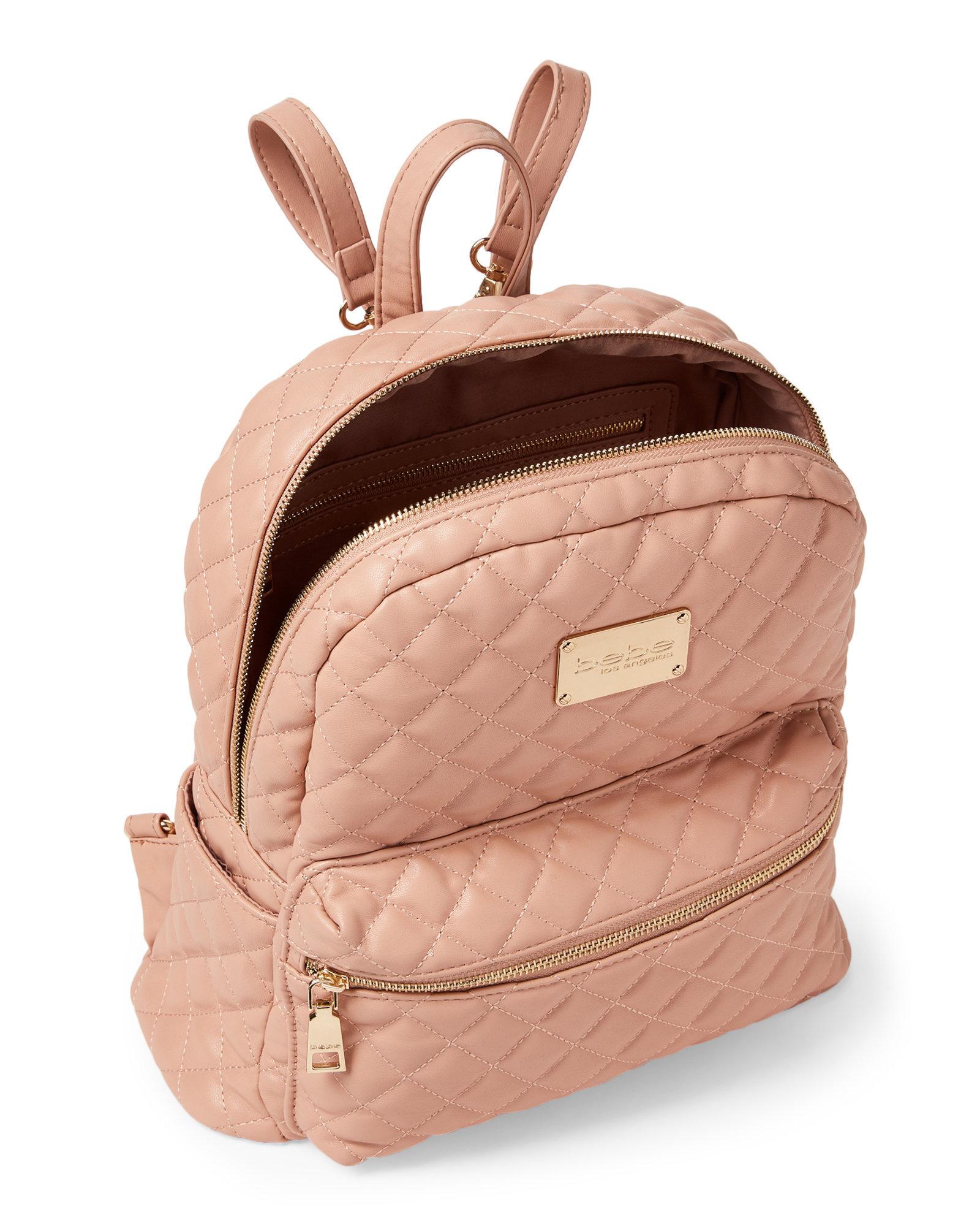 bebe pink backpack