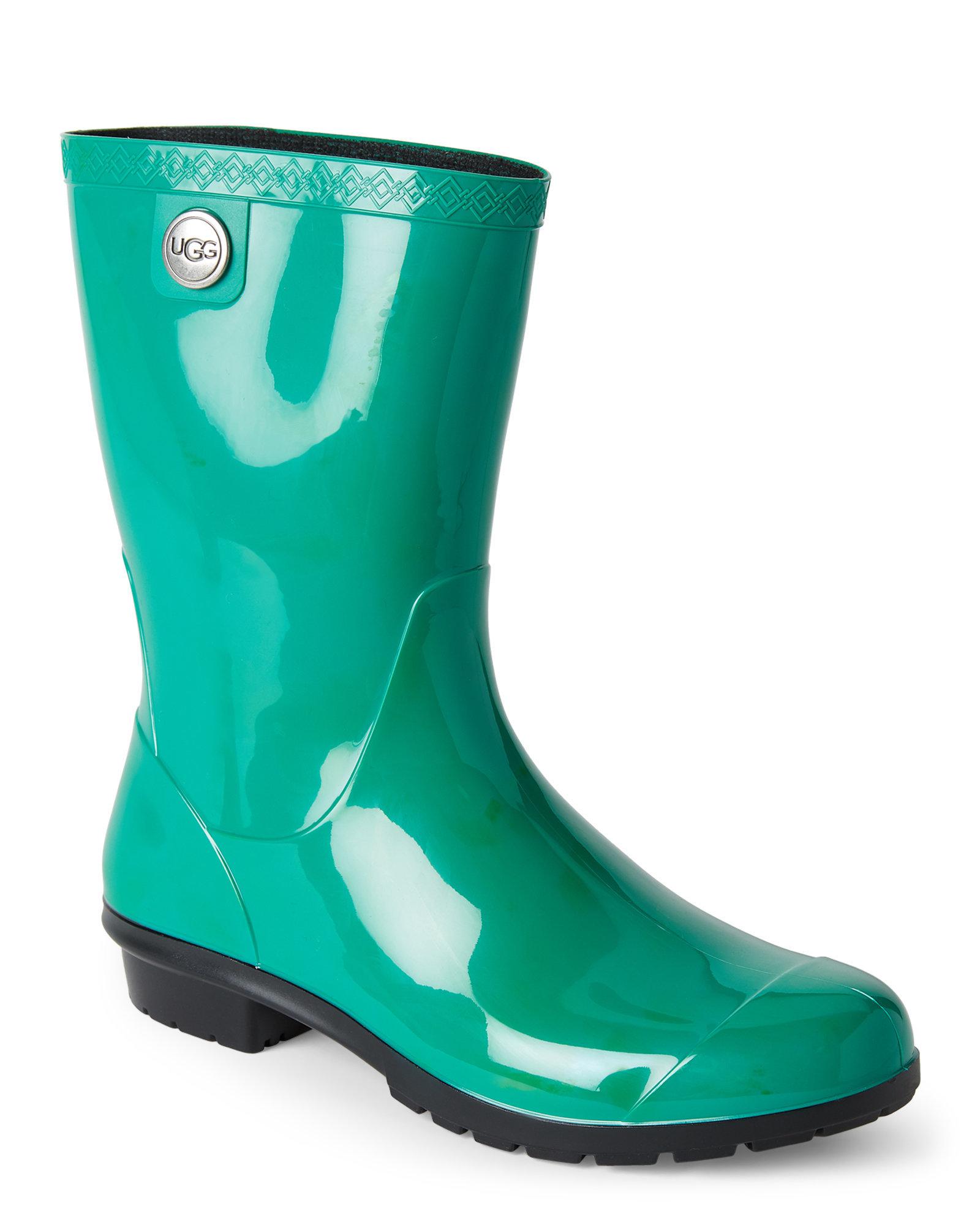 green ugg rain boots
