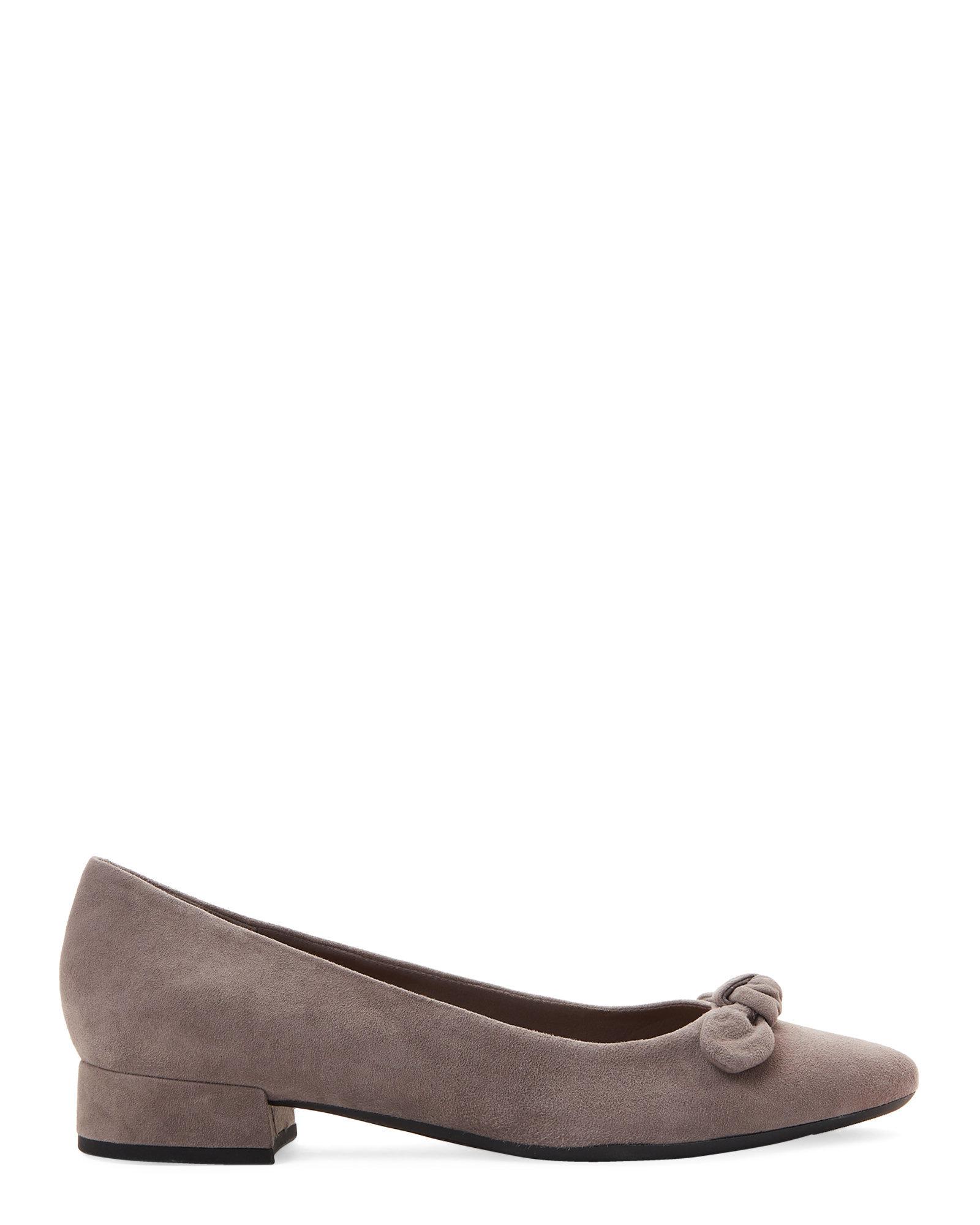 Easy Spirit Leather Calasee Low Heel Dress Shoes in Grey Suede (Gray ...