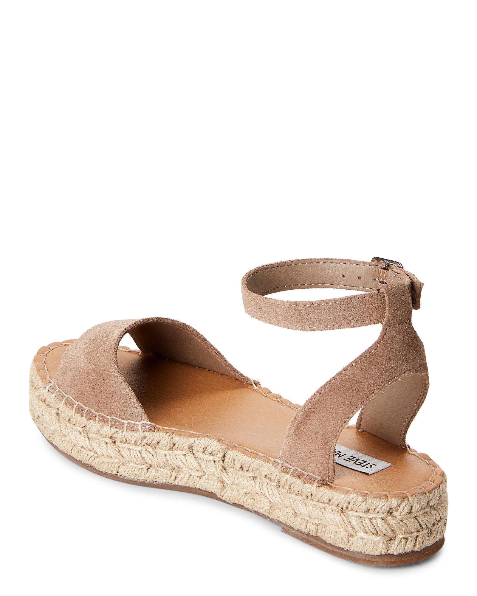 steve madden platform sandals tan