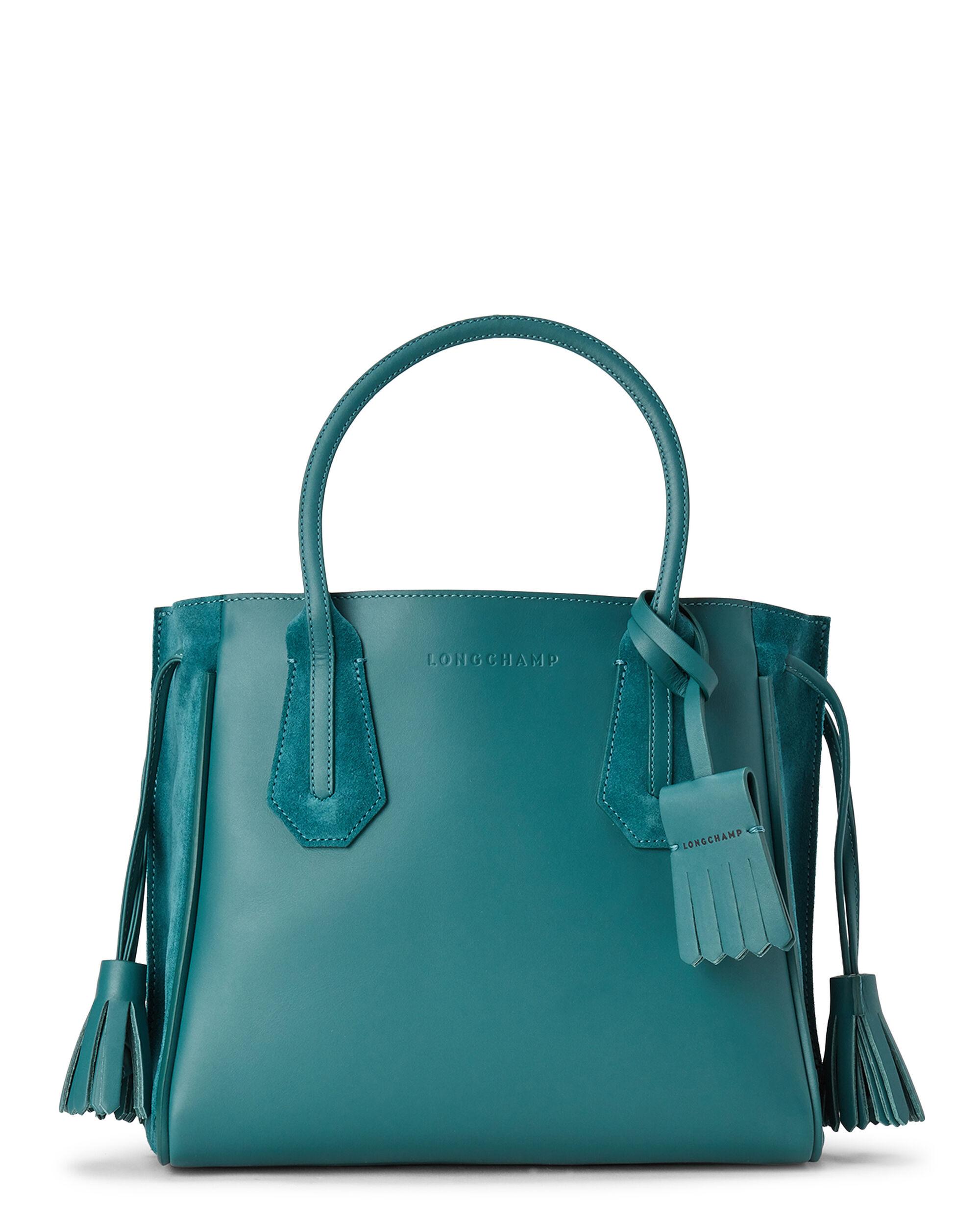 Longchamp Turquoise Penelope Small Leather Tote in Blue - Lyst