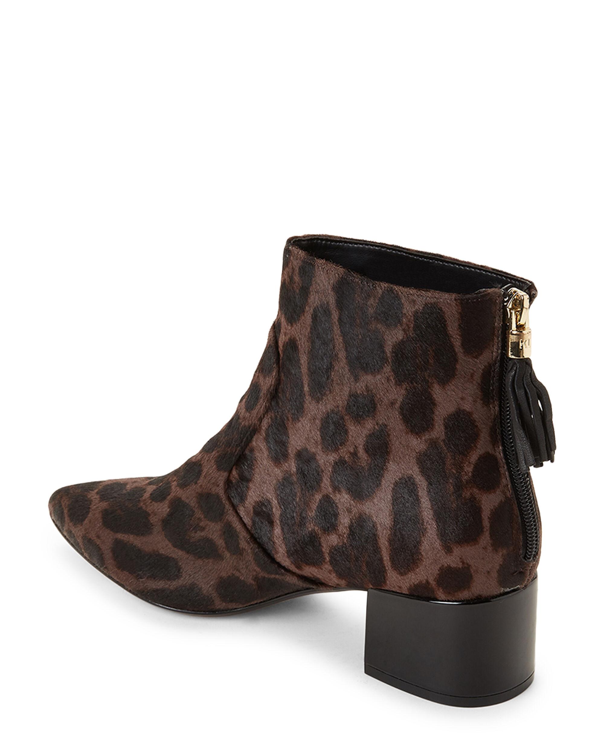 karl lagerfeld leopard booties