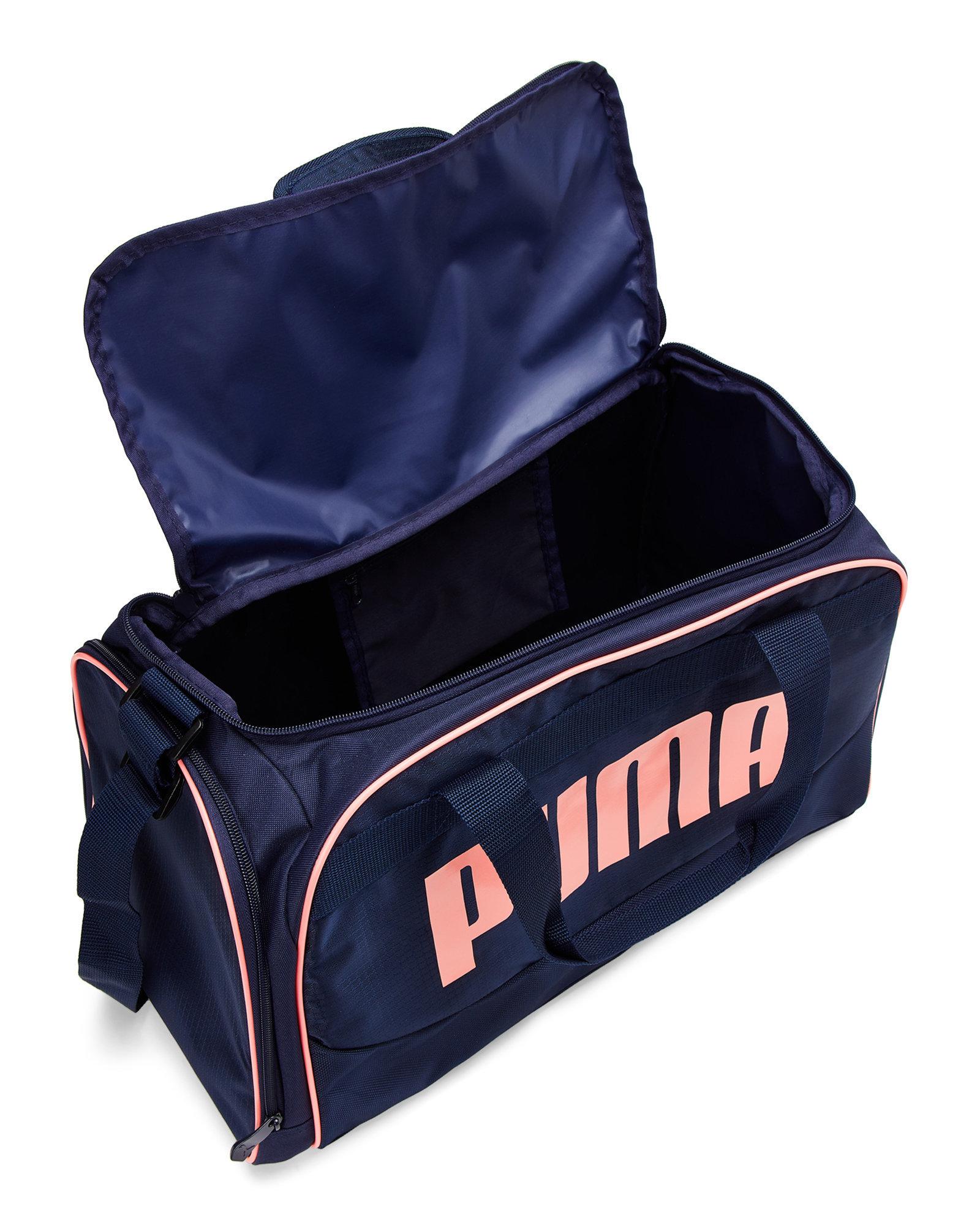 puma rose gold duffle bag