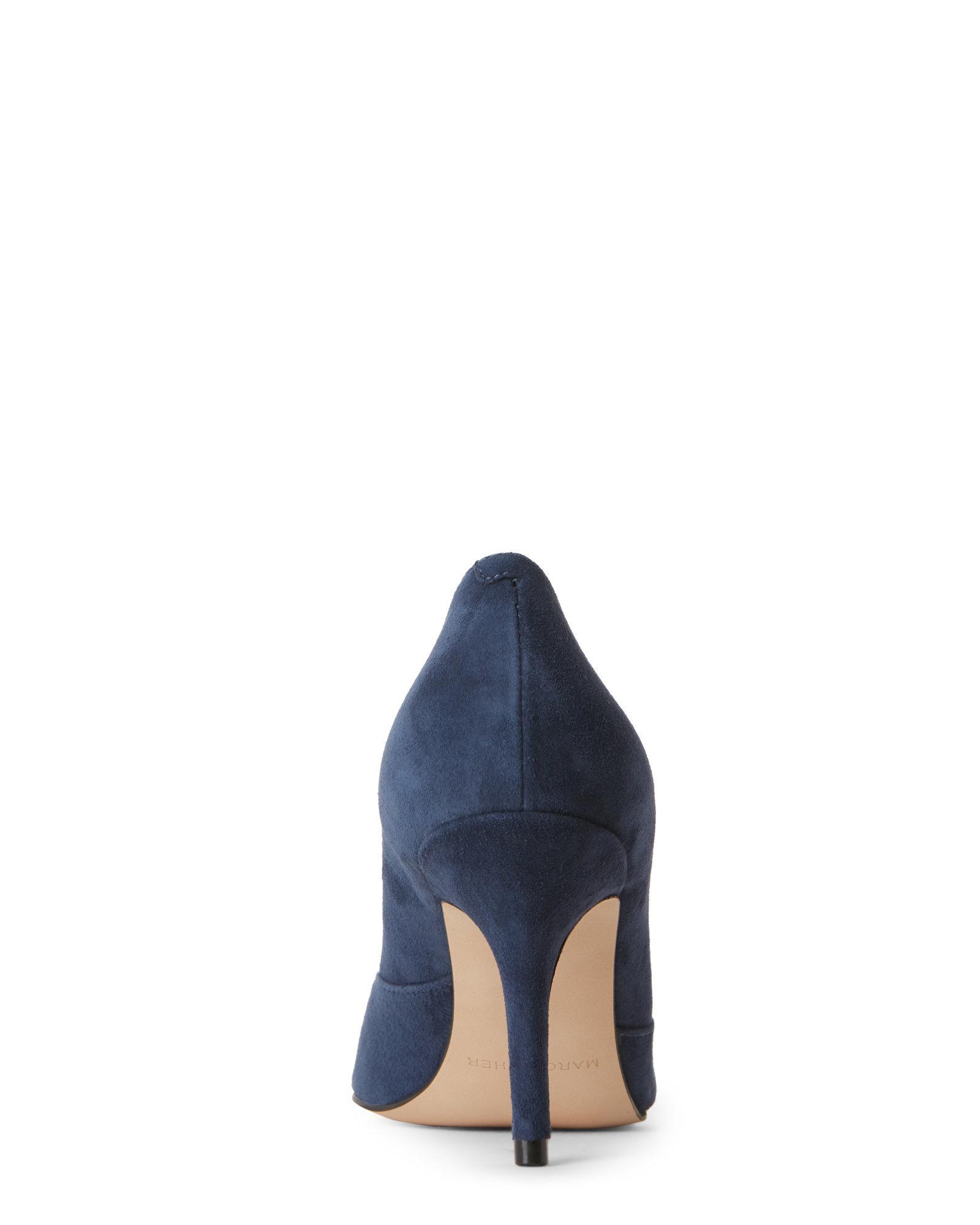 marc fisher blue suede pumps