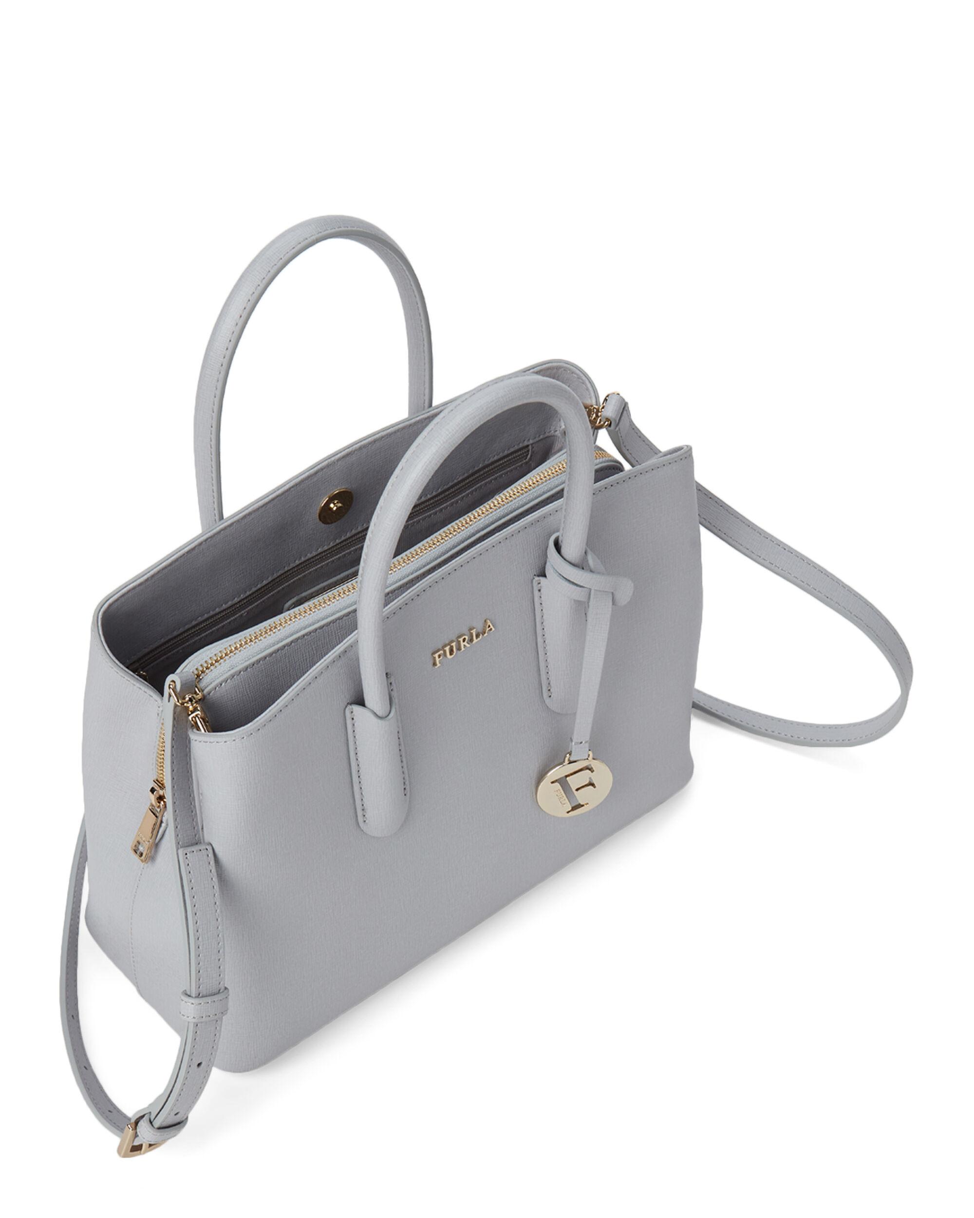 Furla Tessa Small Leather Satchel Lyst