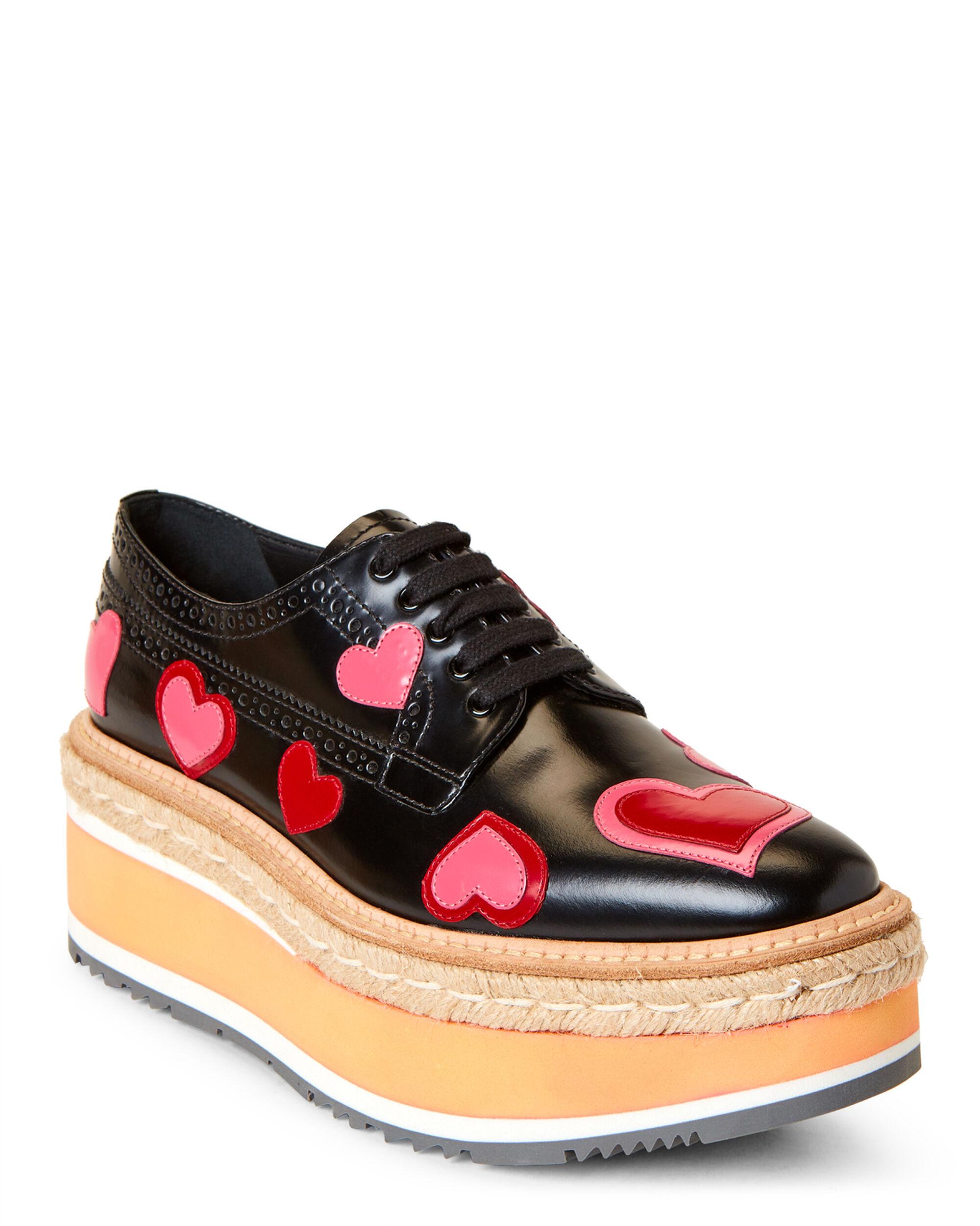 prada heart sneakers