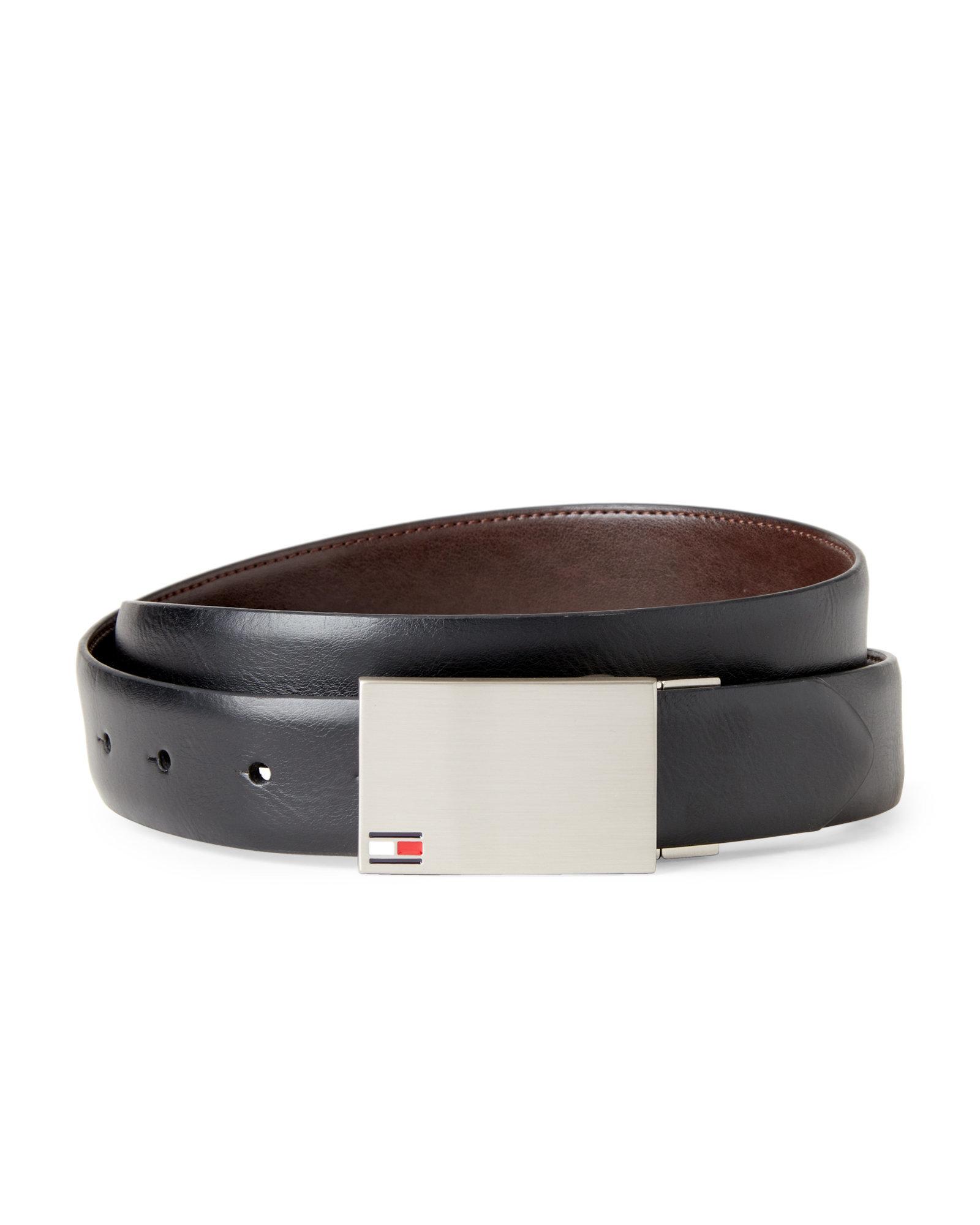 tommy hilfiger plaque belt