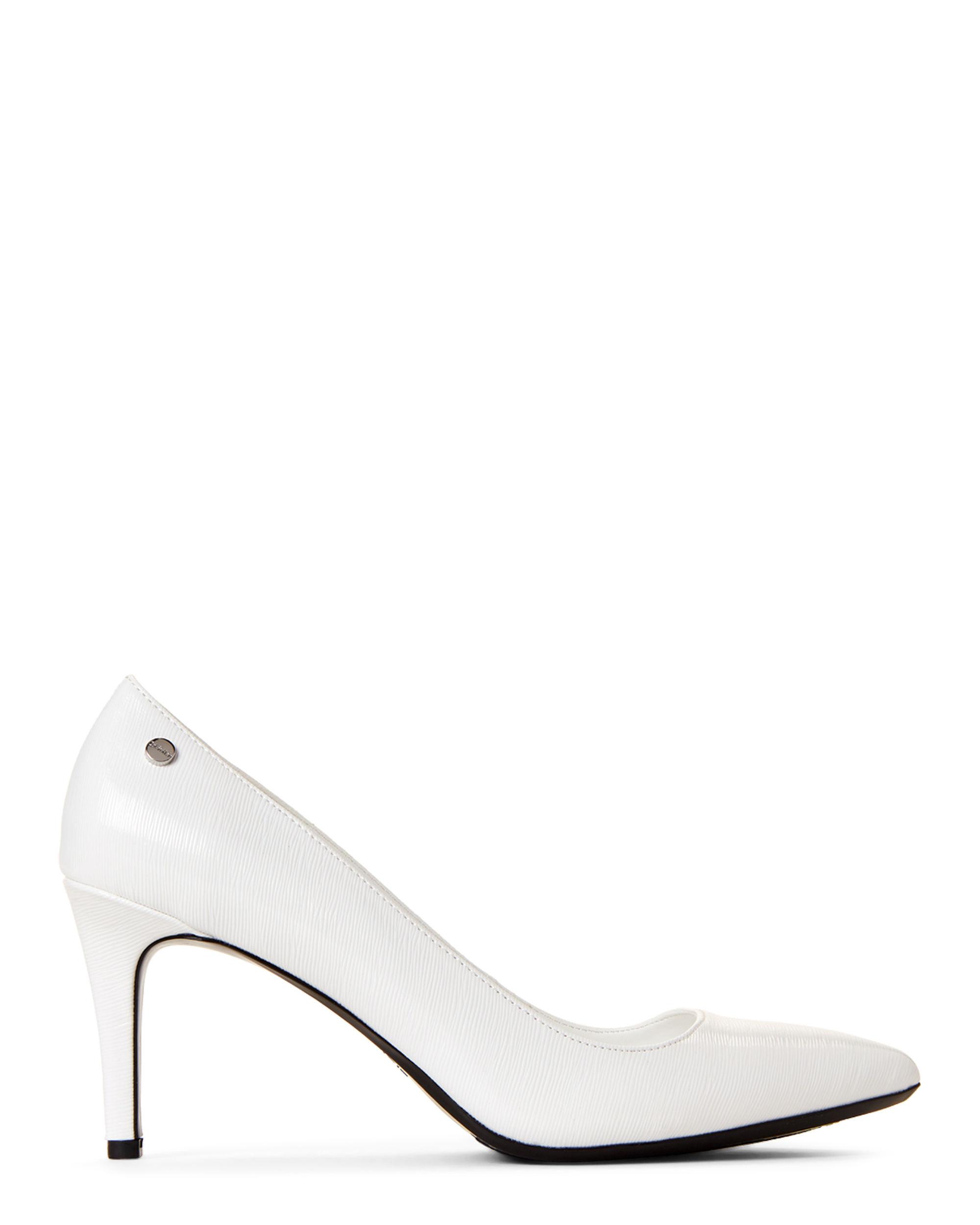 calvin klein black and white pumps