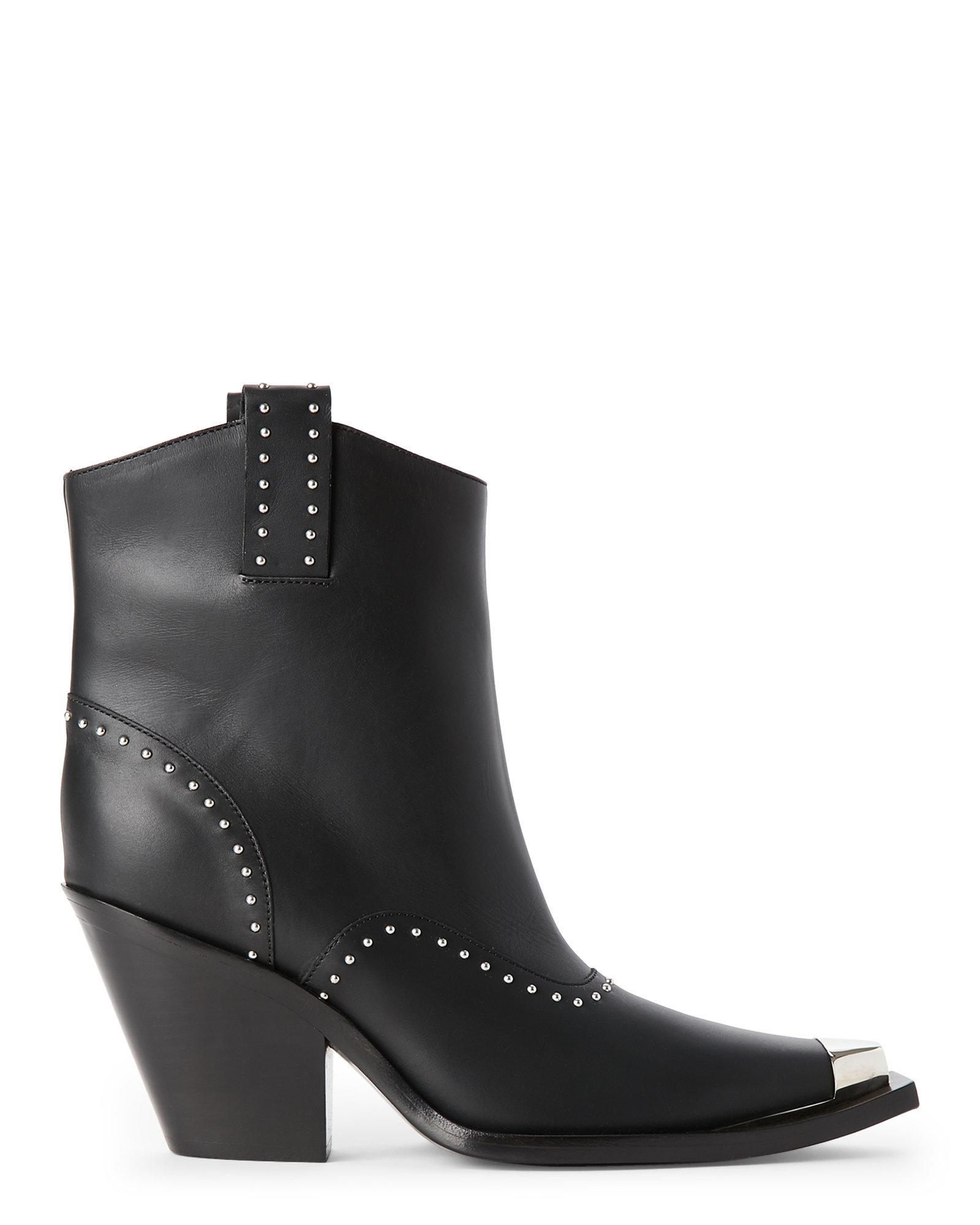 Givenchy Embellished Leather Cowboy Boots in Black - Lyst