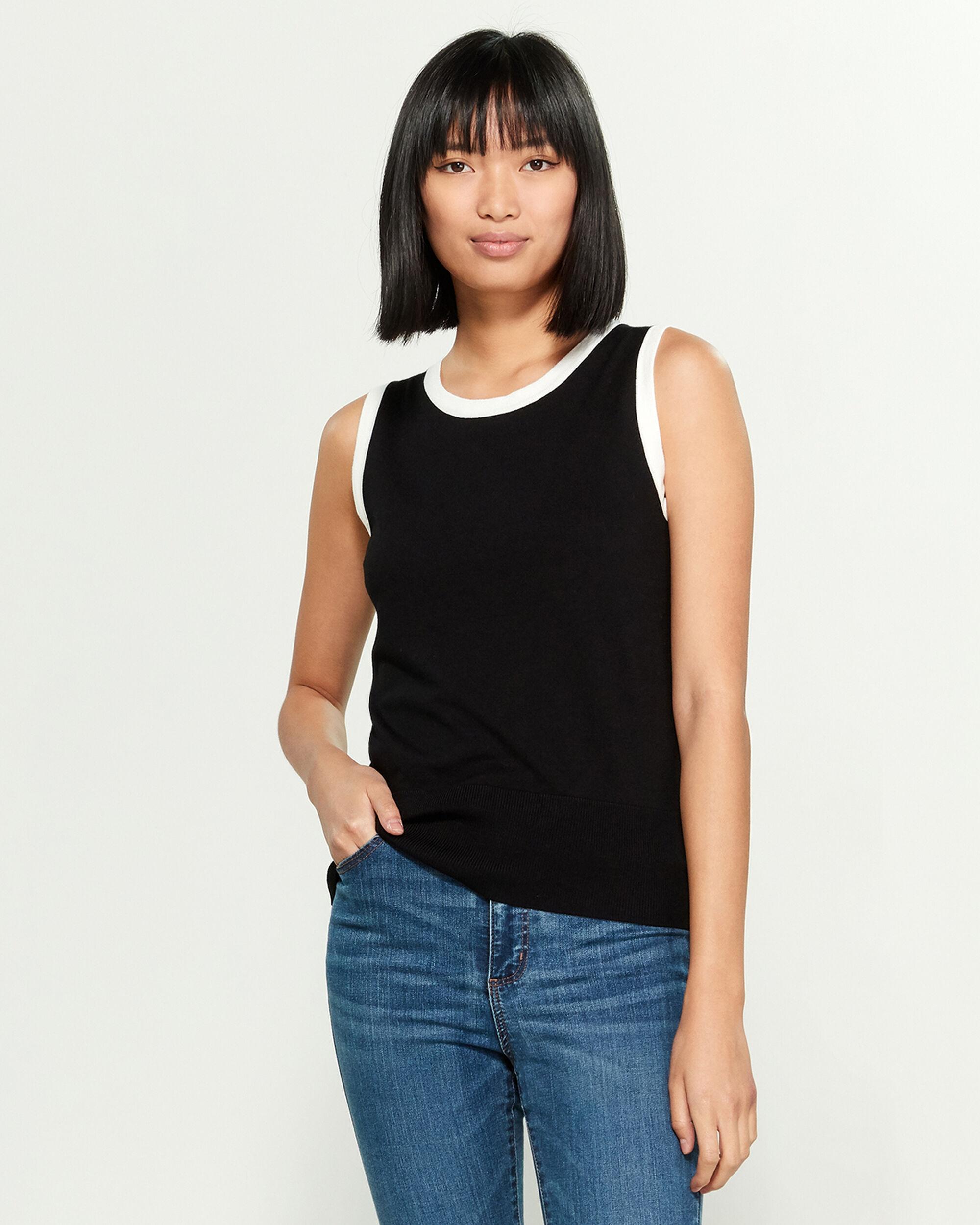 Premise Studio Synthetic Tipped Sweater Shell in Black - Save 67% - Lyst