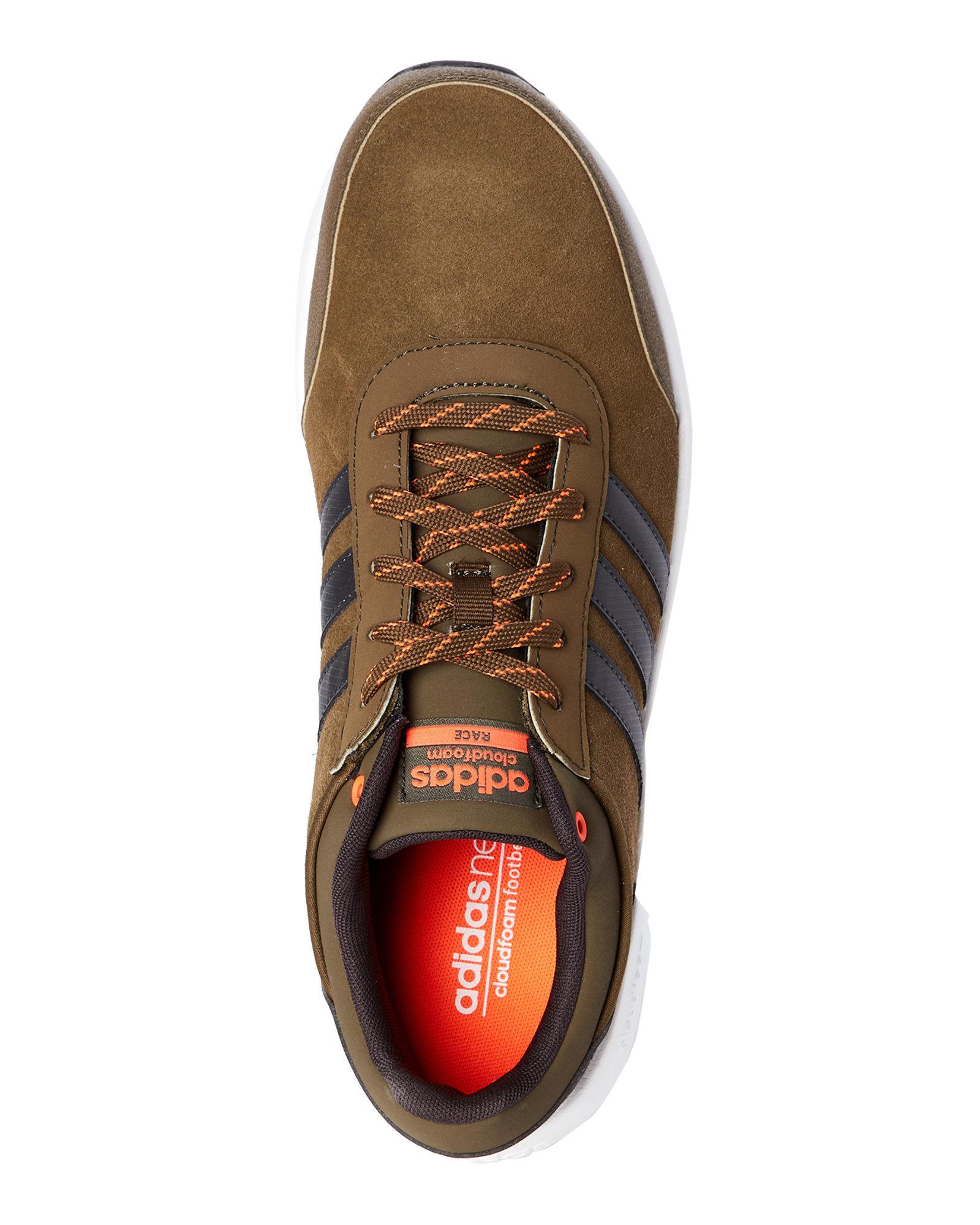 adidas cloudfoam racer olive