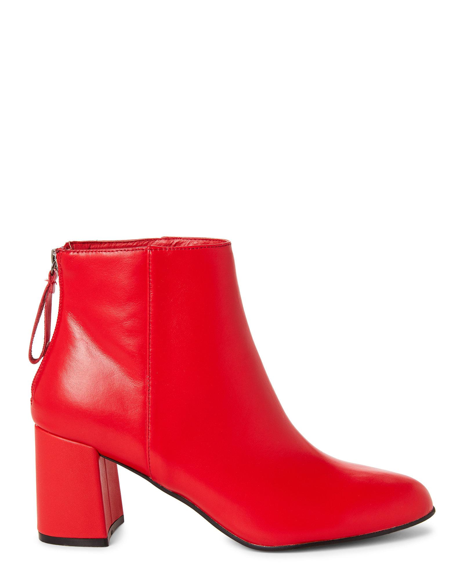 red booties steve madden