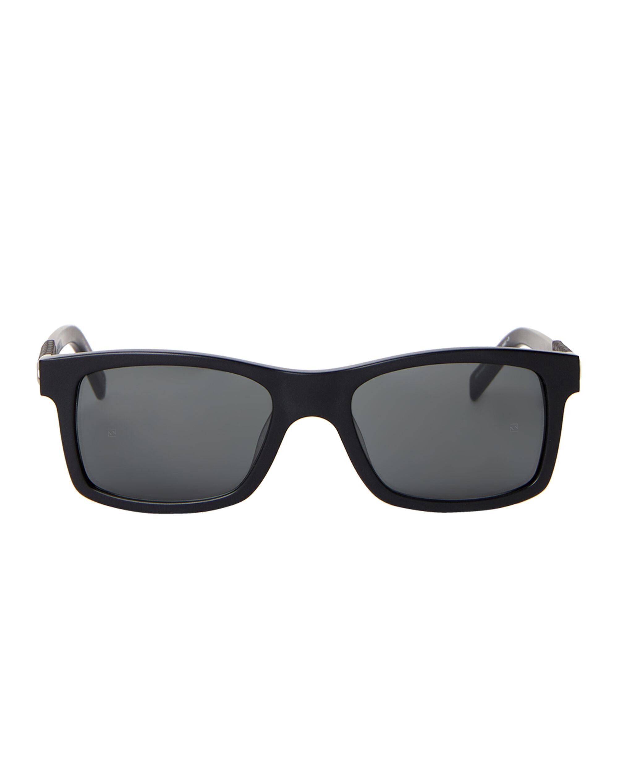 Montblanc Mb646s-f Black Rectangular Sunglasses for Men - Lyst