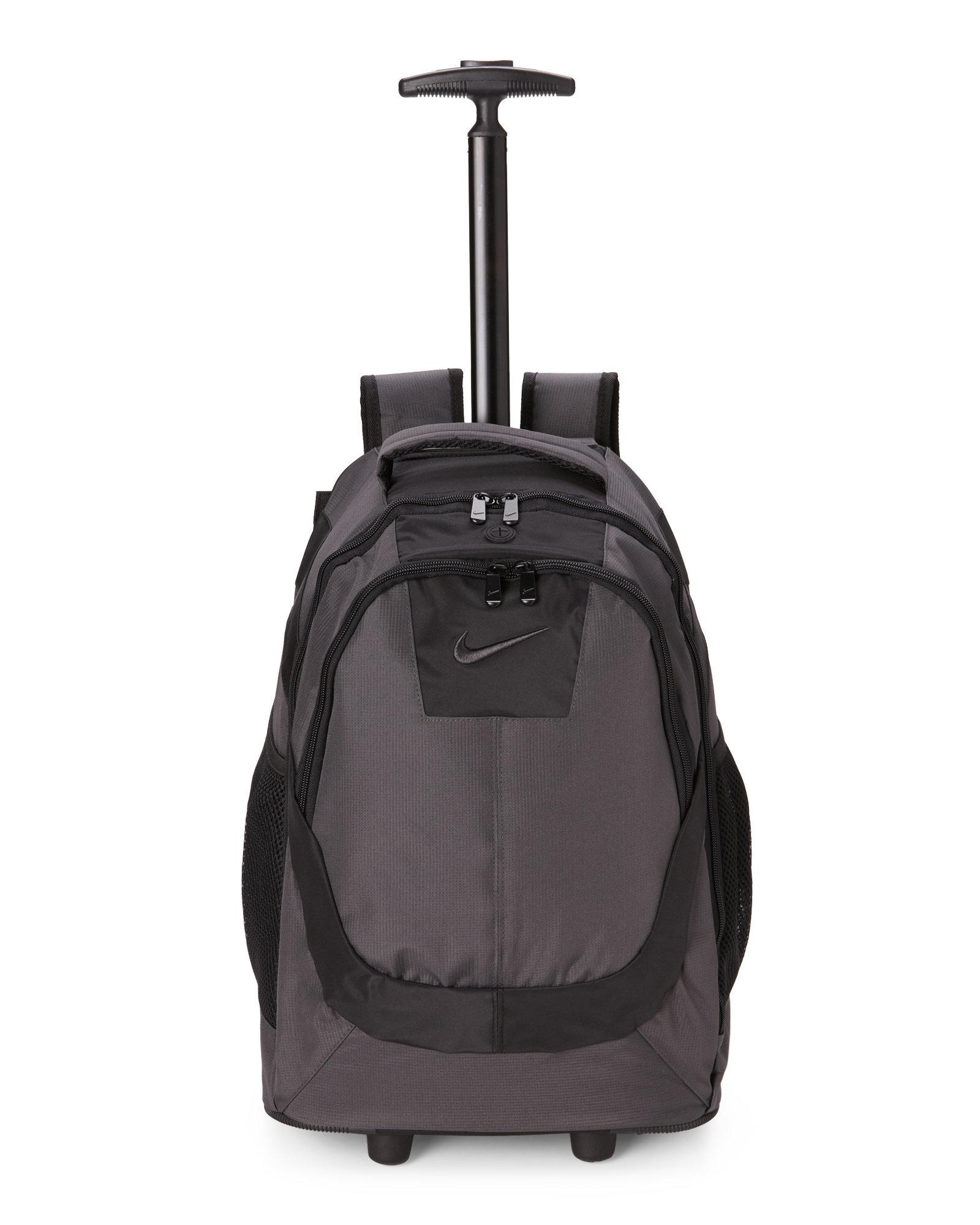 nike rolling backpack gold
