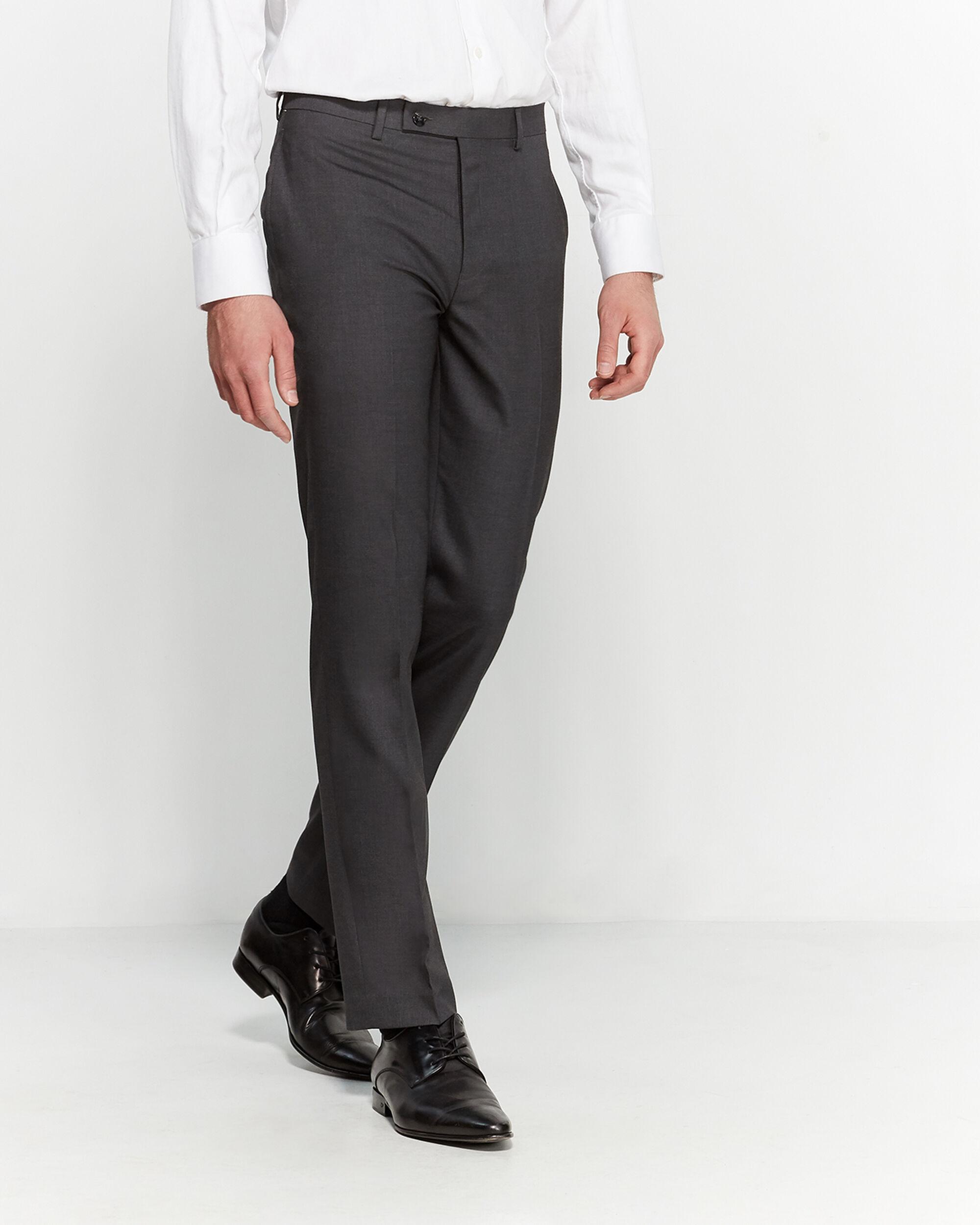 Calvin Klein Synthetic Charcoal Sharkskin Dress Pants in Gray for Men