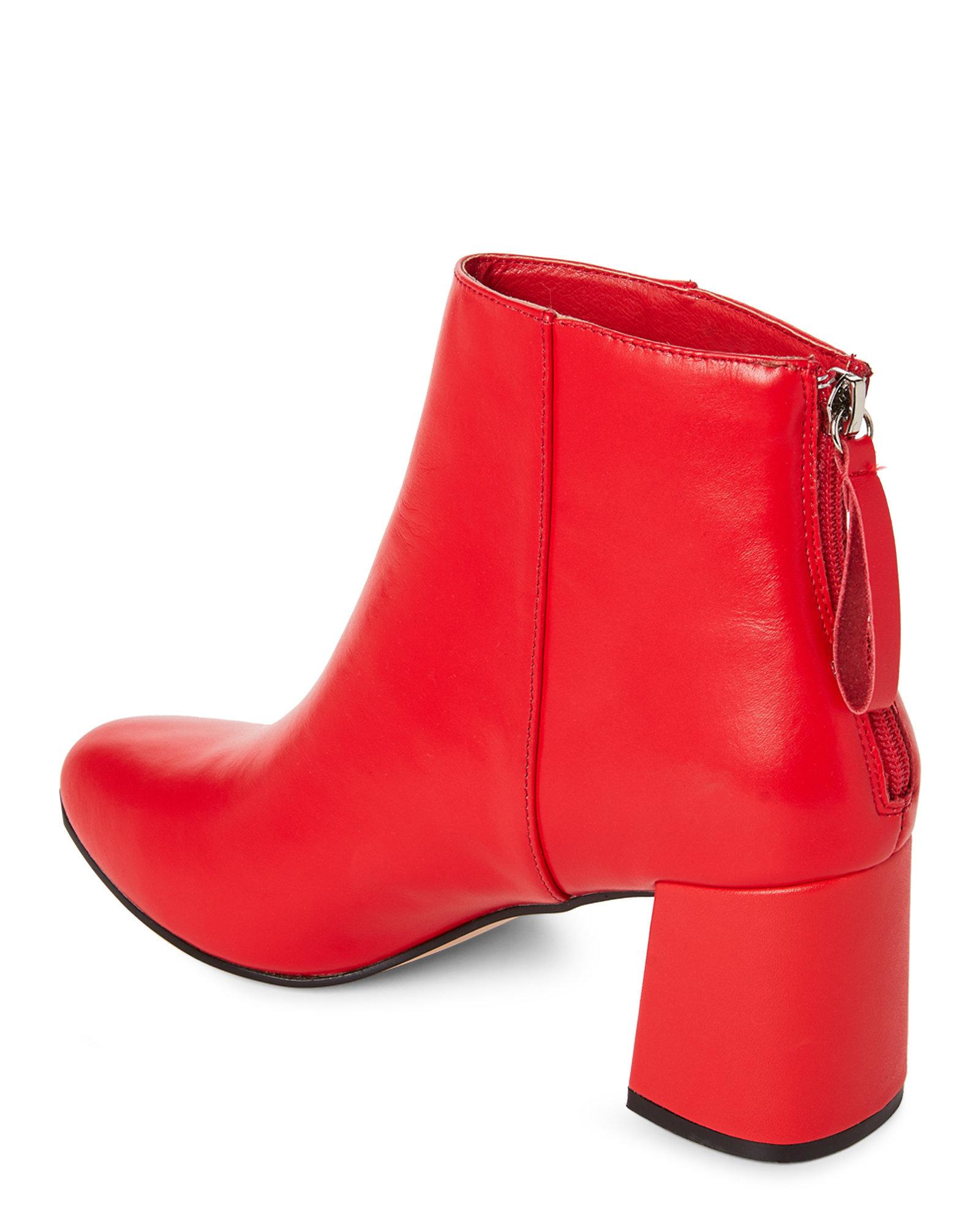 red booties steve madden
