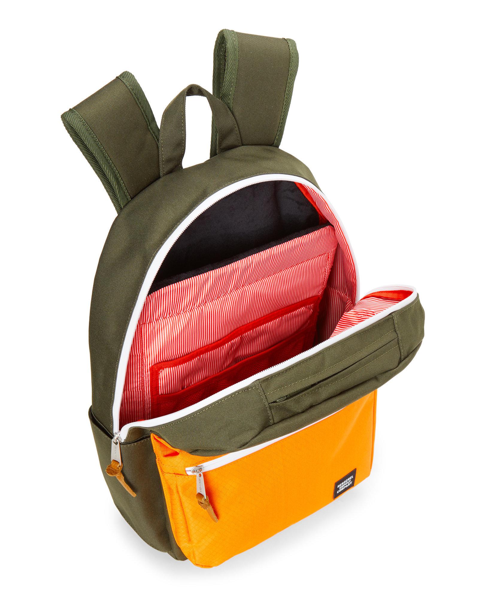 Herschel Supply Co. Fleece Forest & Orange Harrison Laptop Backpack for
