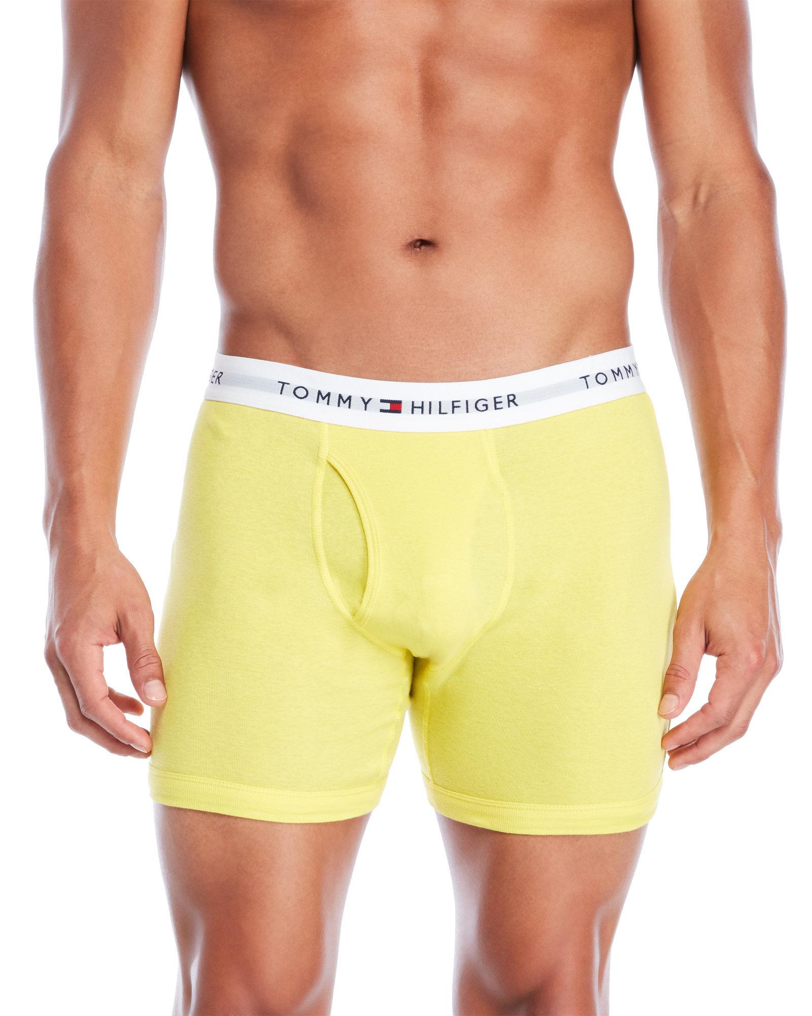 tommy hilfiger yellow boxers