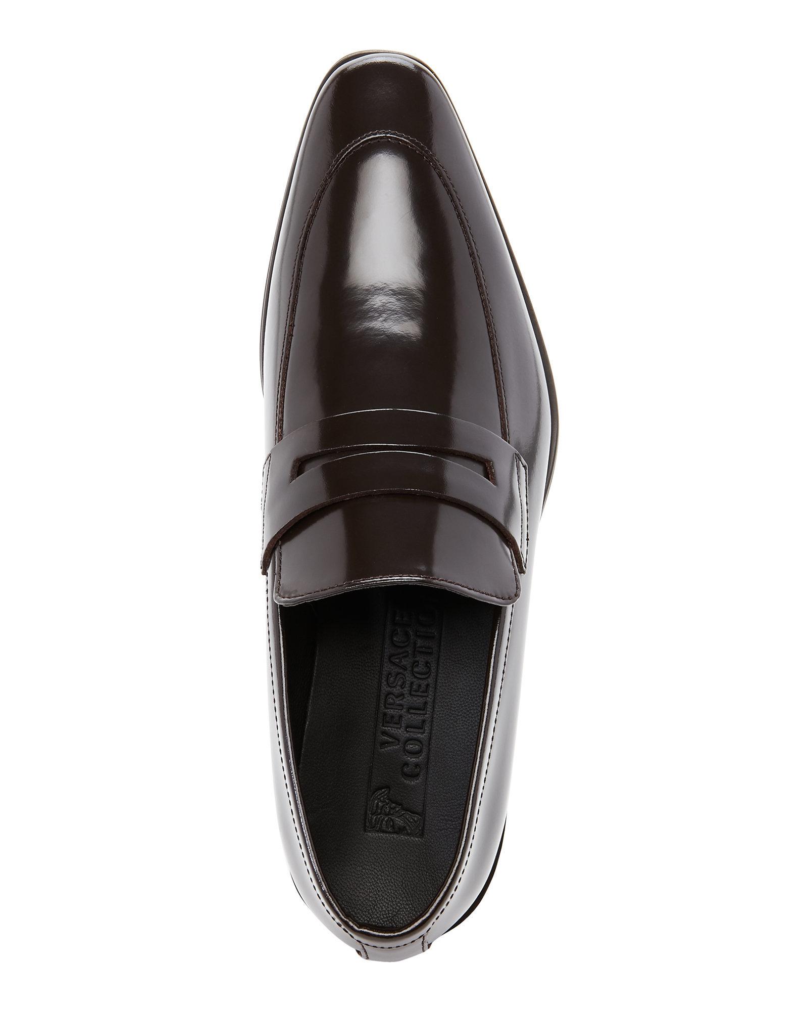 versace penny loafers