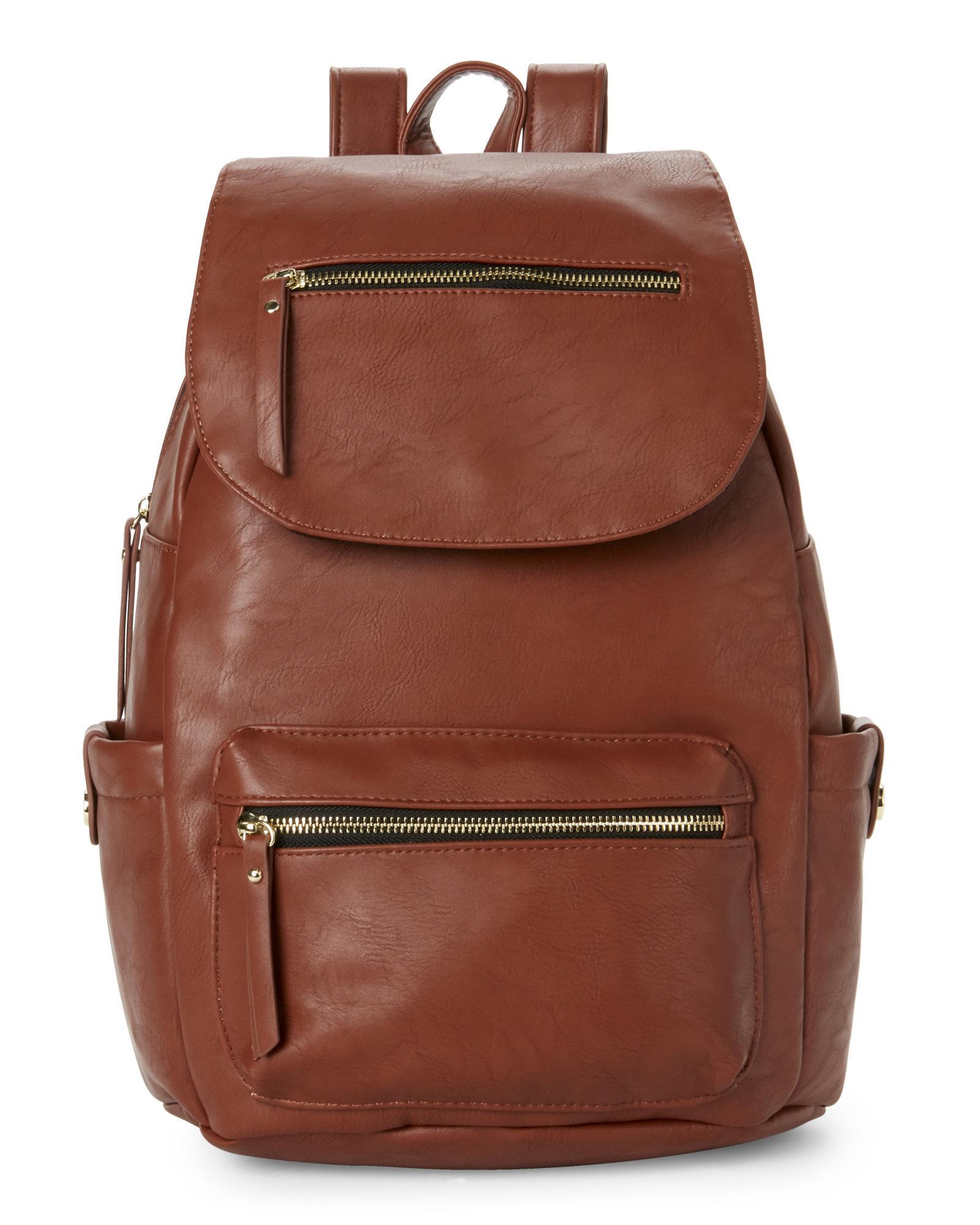 madden girl leather backpack