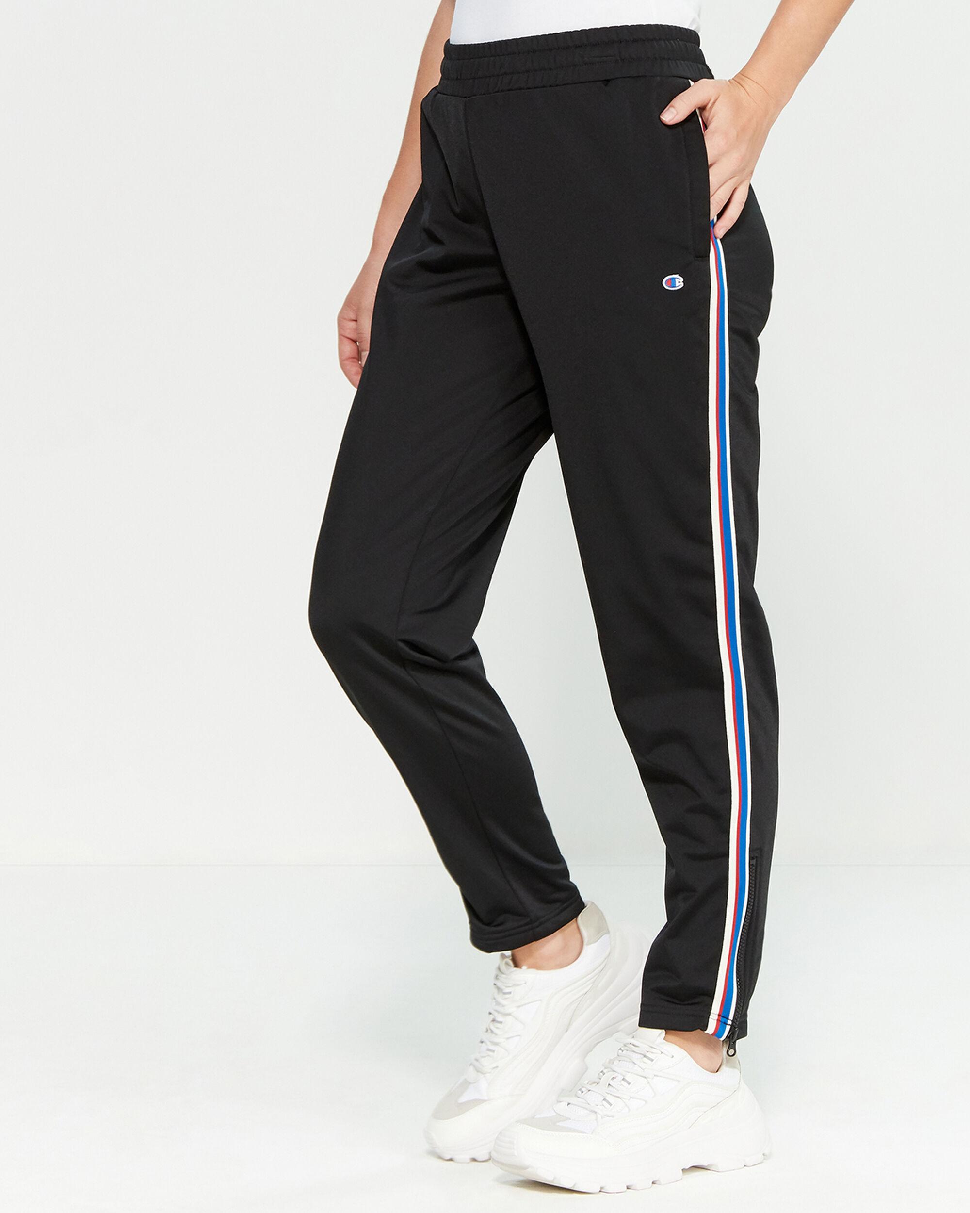 Champion Synthetic Stripe Track Pants in Black - Lyst