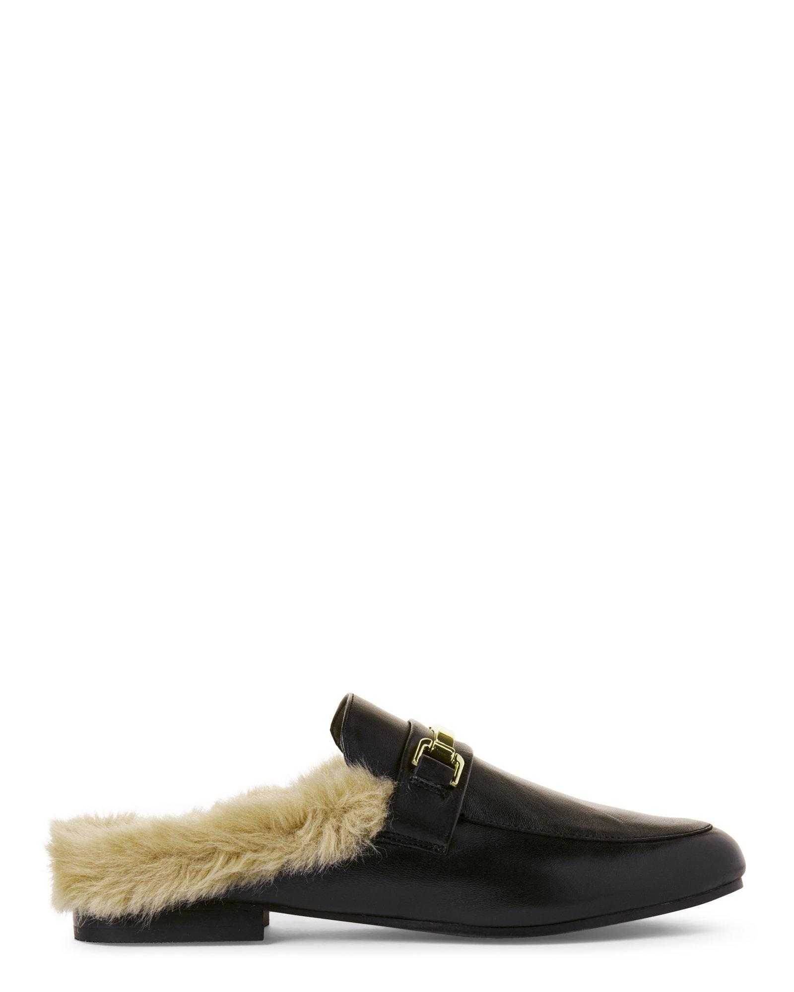 steve madden faux fur mules
