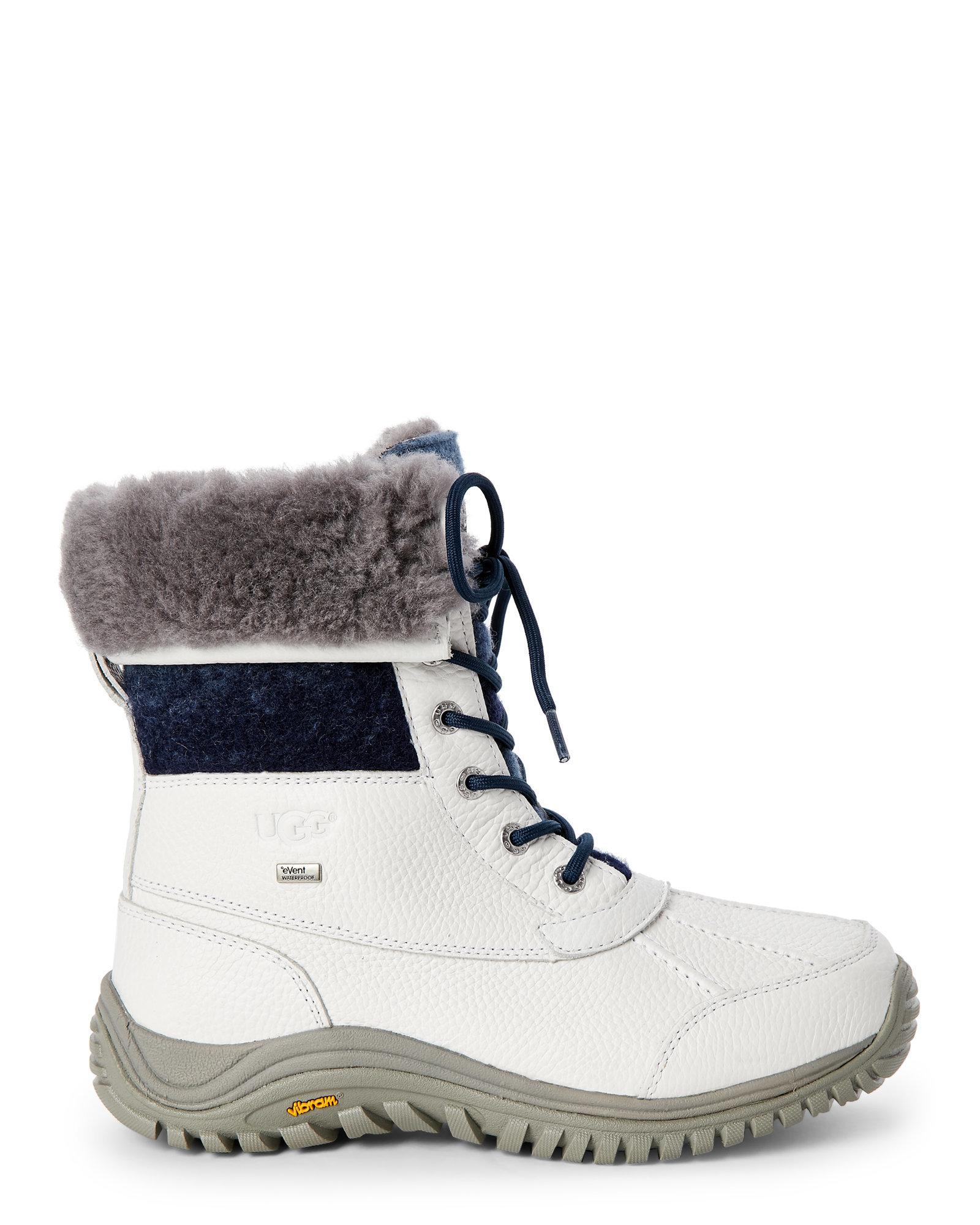UGG Leather Adirondack Ii White Waterproof Ankle Boot - Lyst