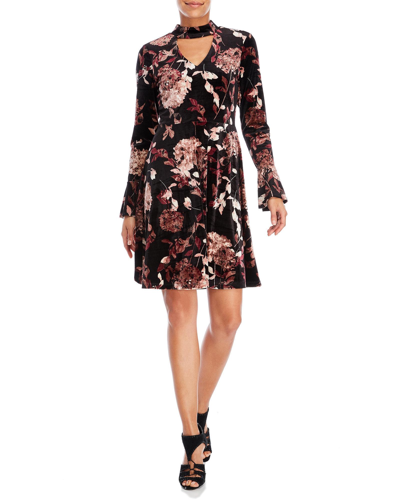 velvet choker dress
