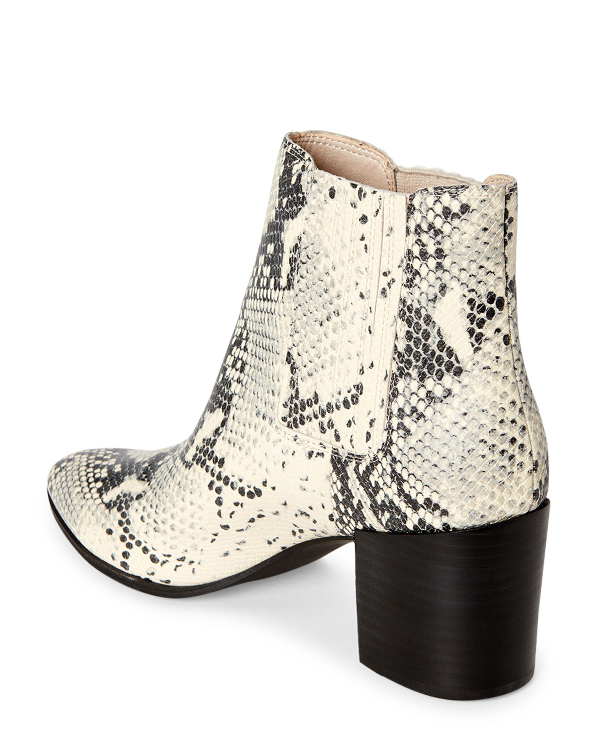 steve madden jain bootie snakeskin